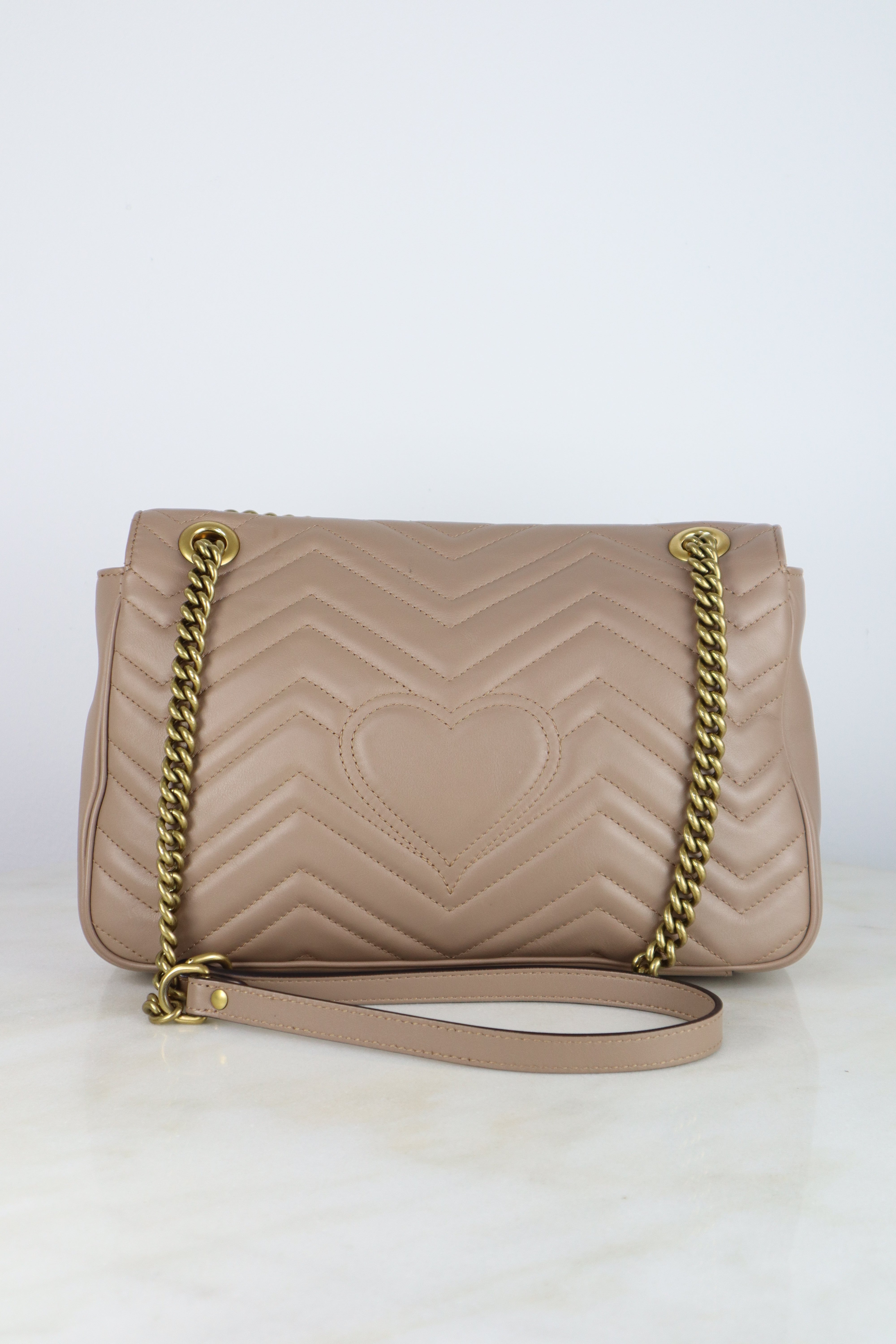Gucci Nude GG Marmont Large Bag