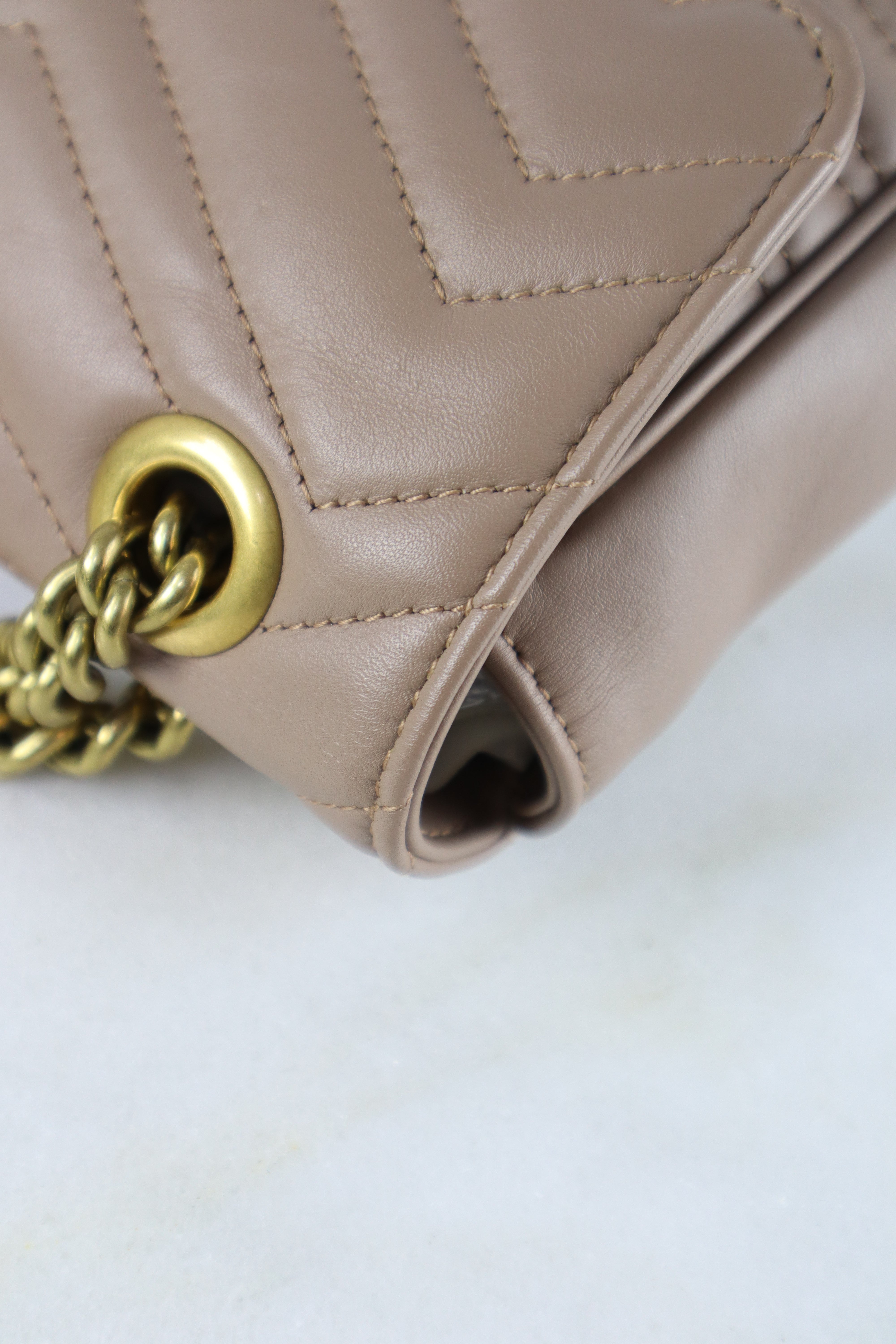 Gucci Nude GG Marmont Large Bag