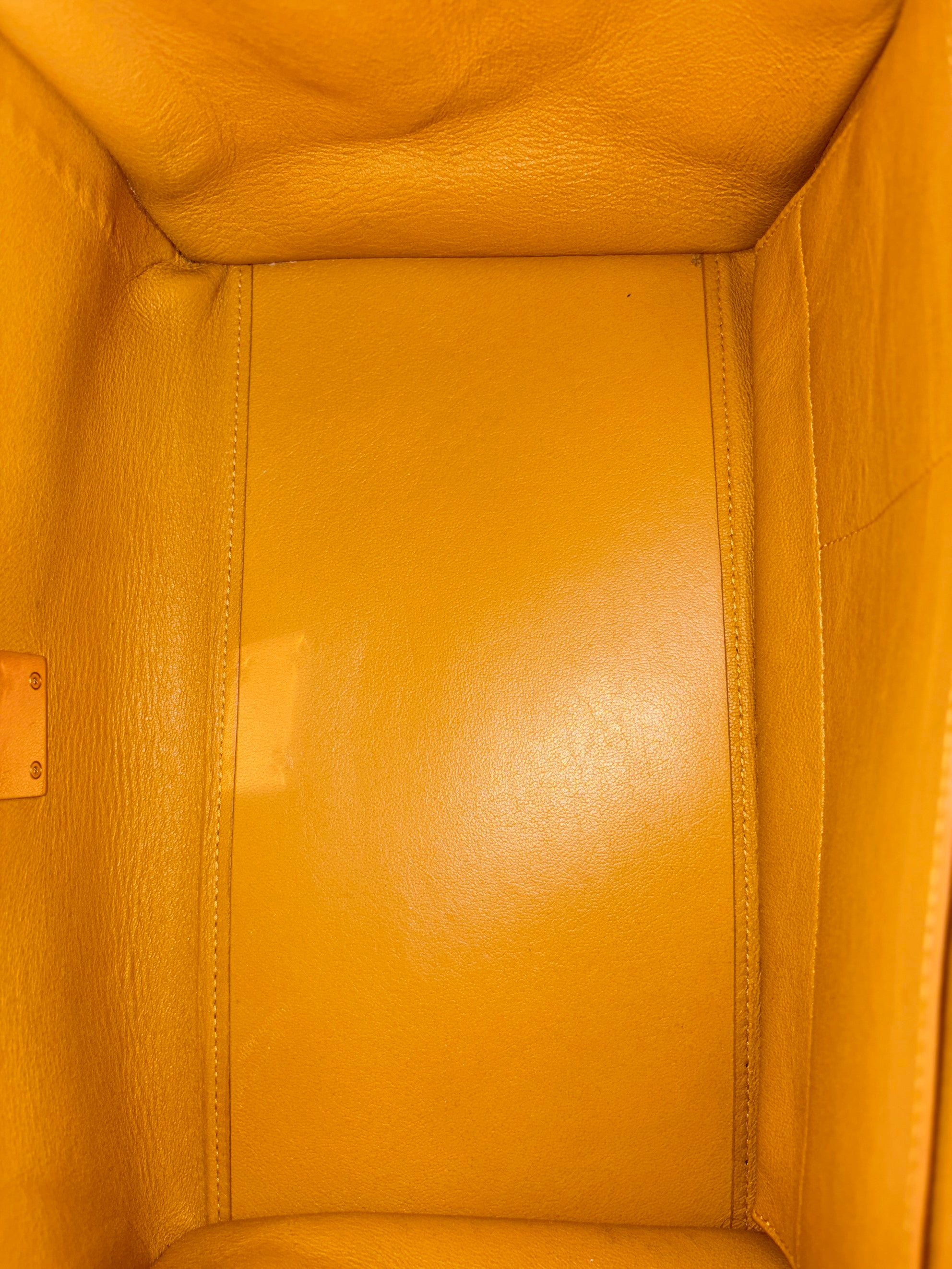 Celine calfskin and suede Tricolor Trapeze small