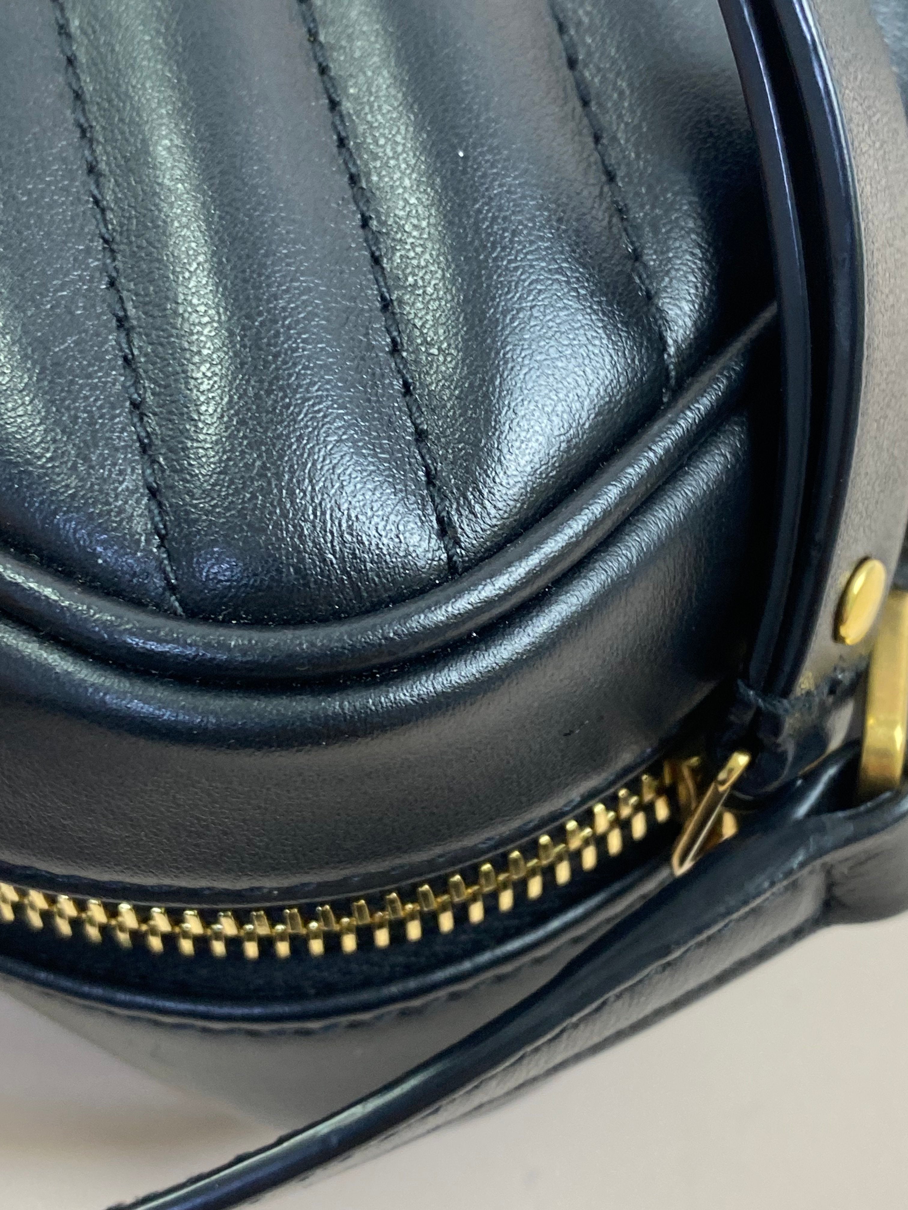 YSL Black Lou Camera Crossbody Bag