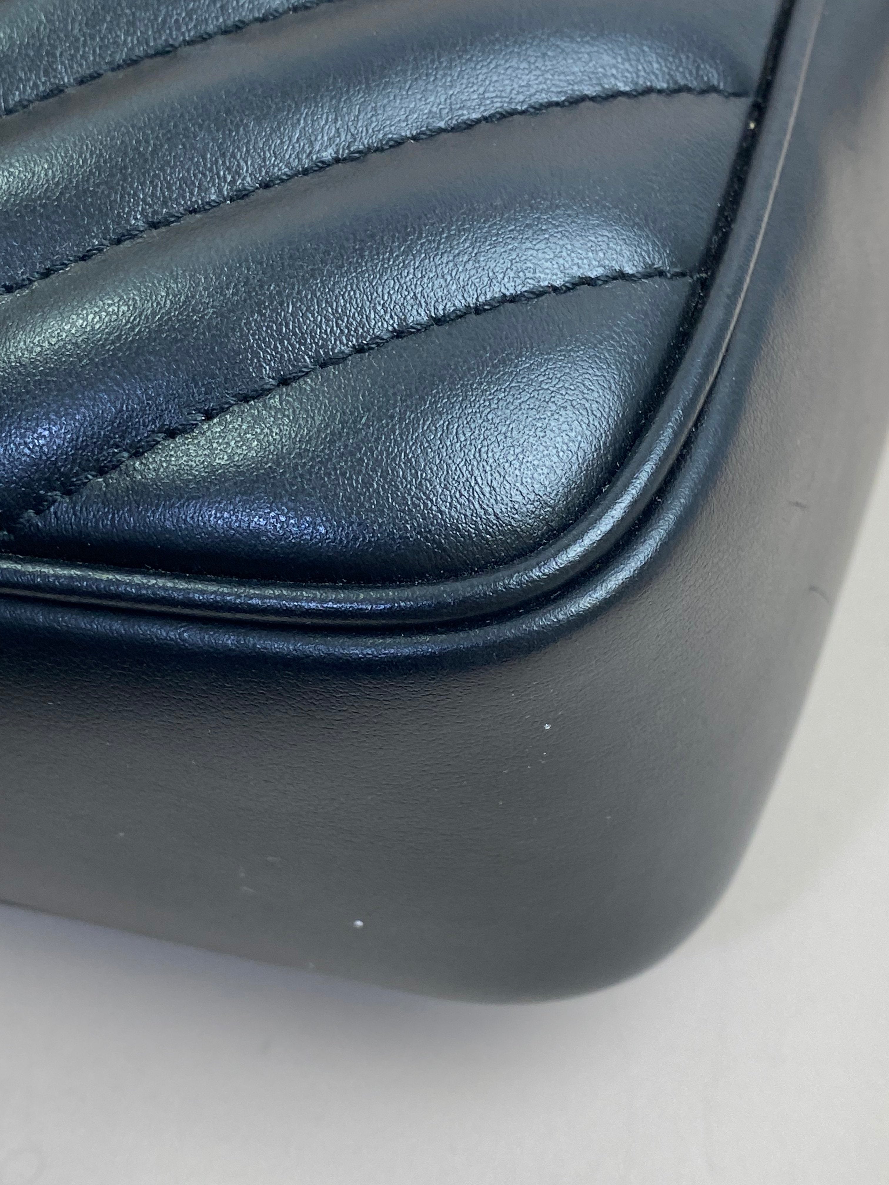 YSL Black Lou Camera Crossbody Bag