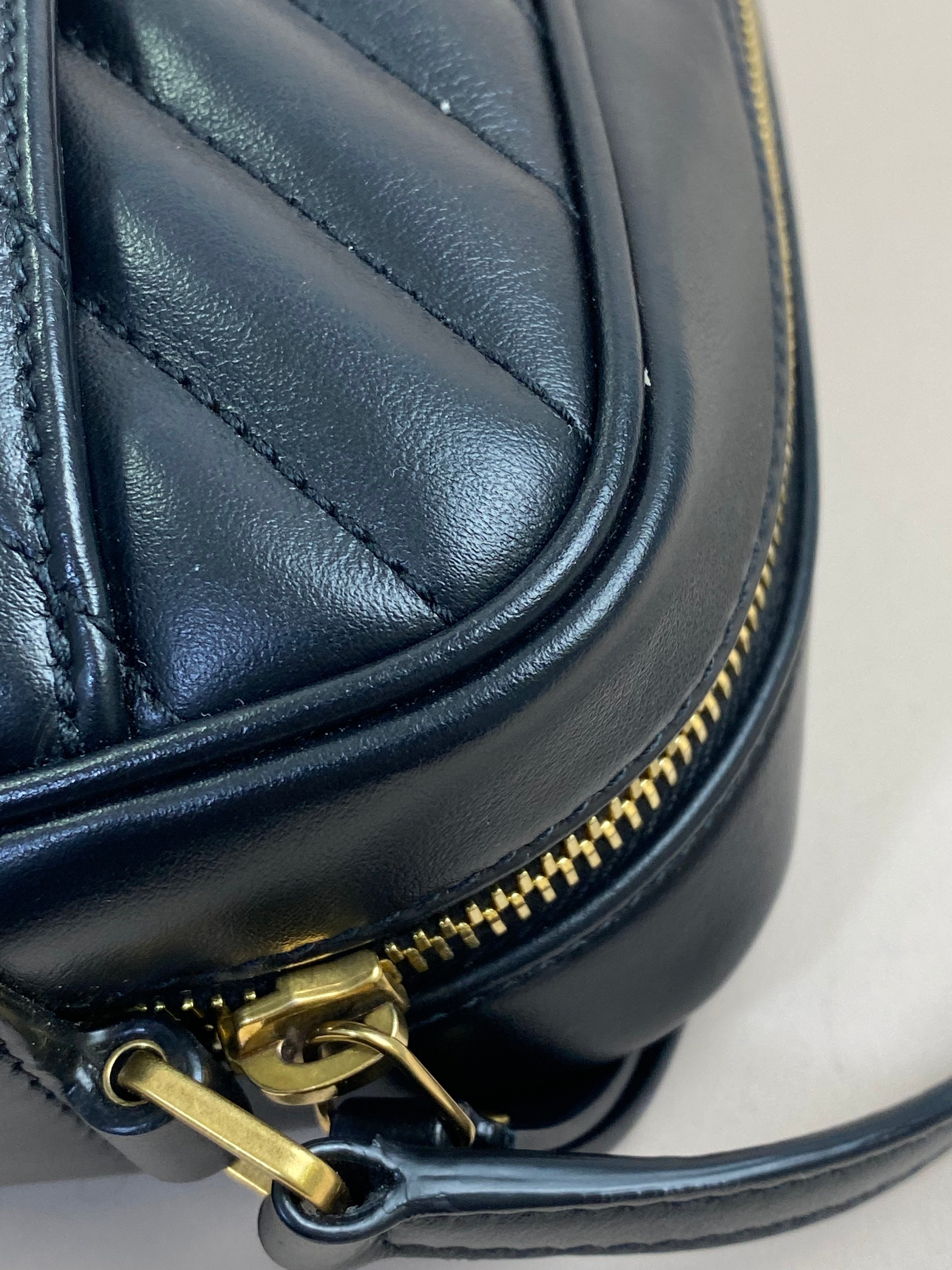 YSL Black Lou Camera Crossbody Bag