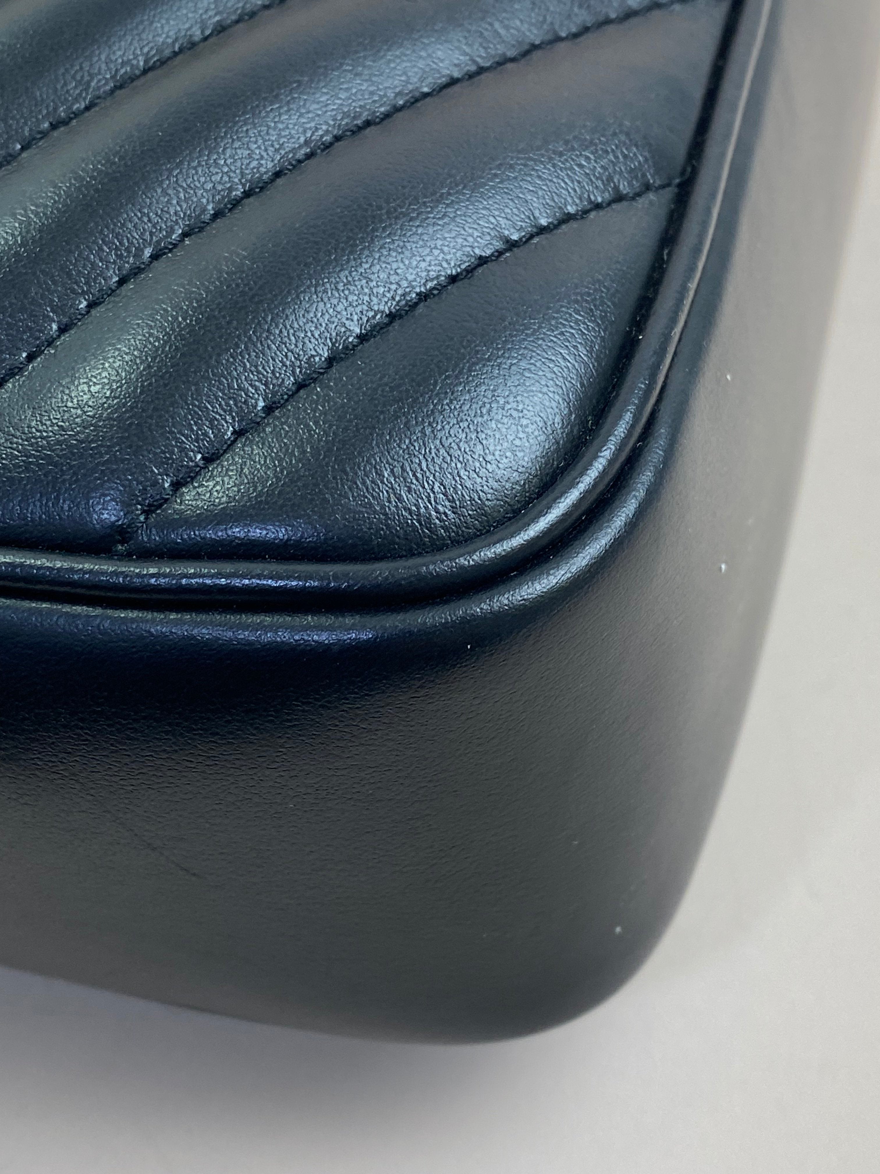 YSL Black Lou Camera Crossbody Bag
