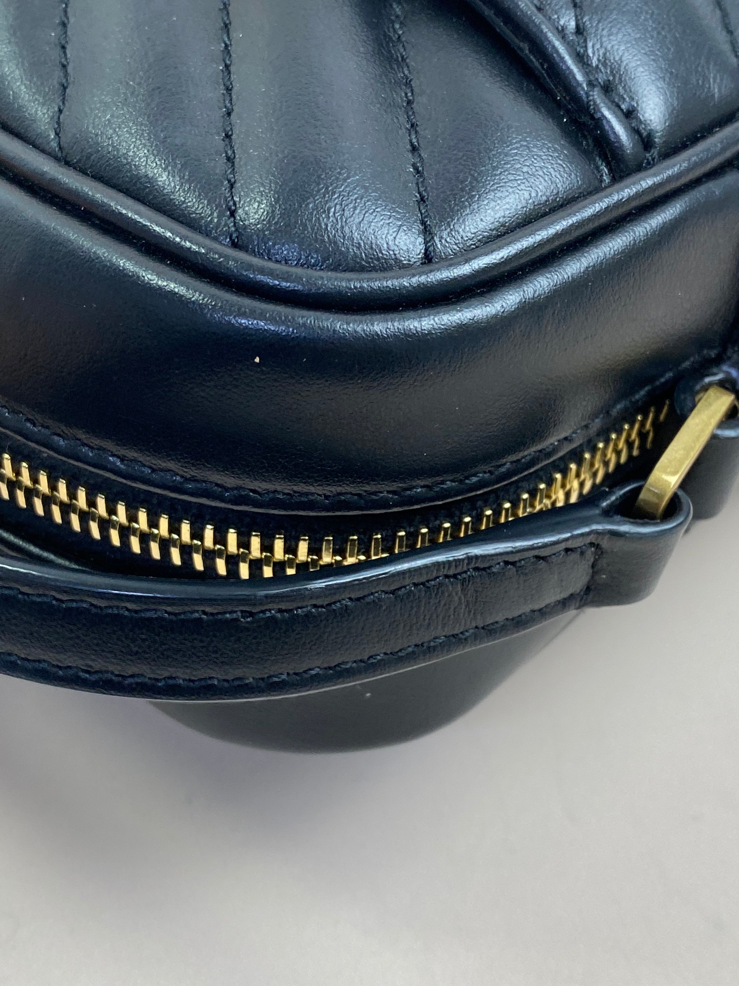 YSL Black Lou Camera Crossbody Bag