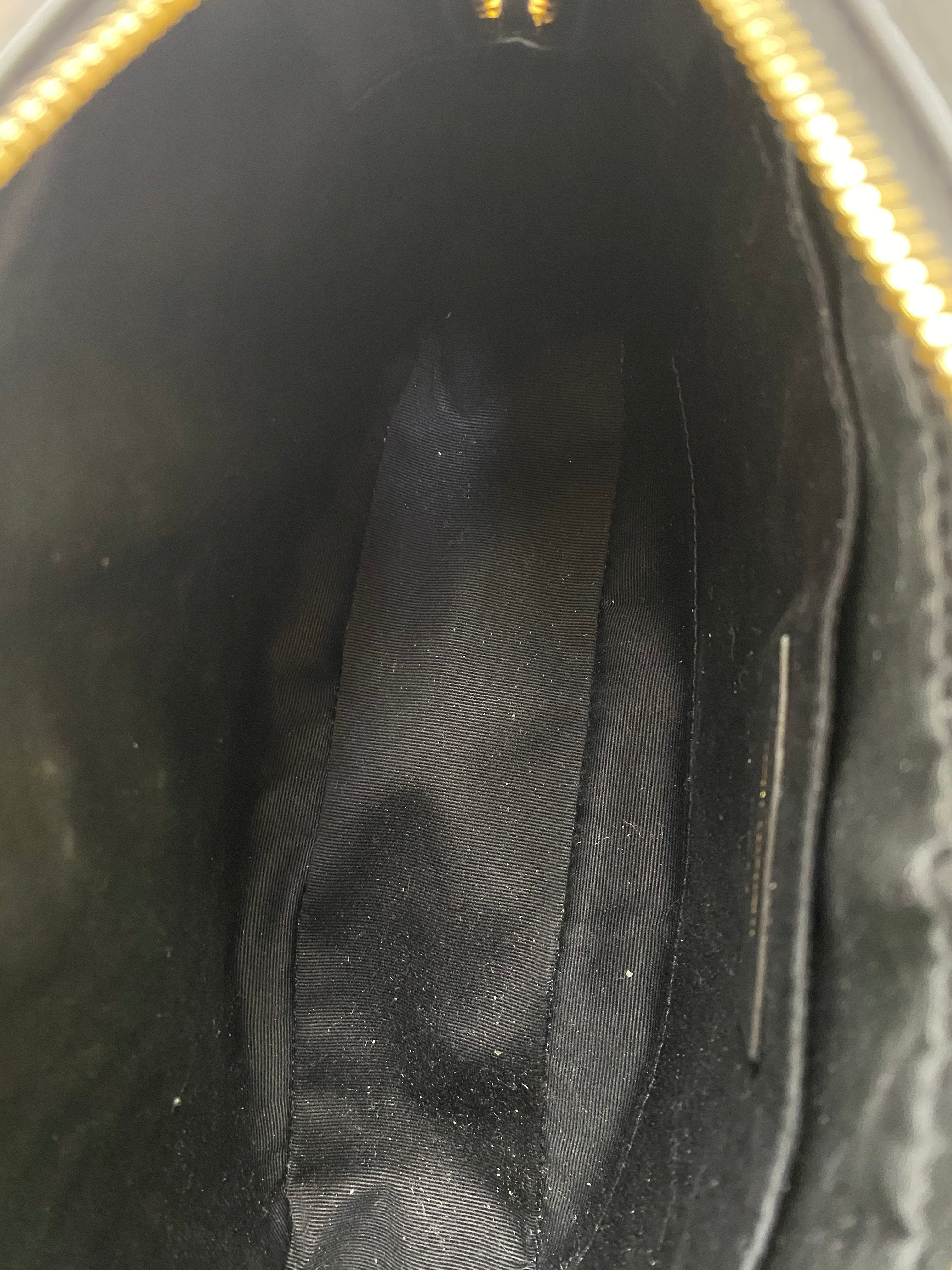YSL Black Lou Camera Crossbody Bag