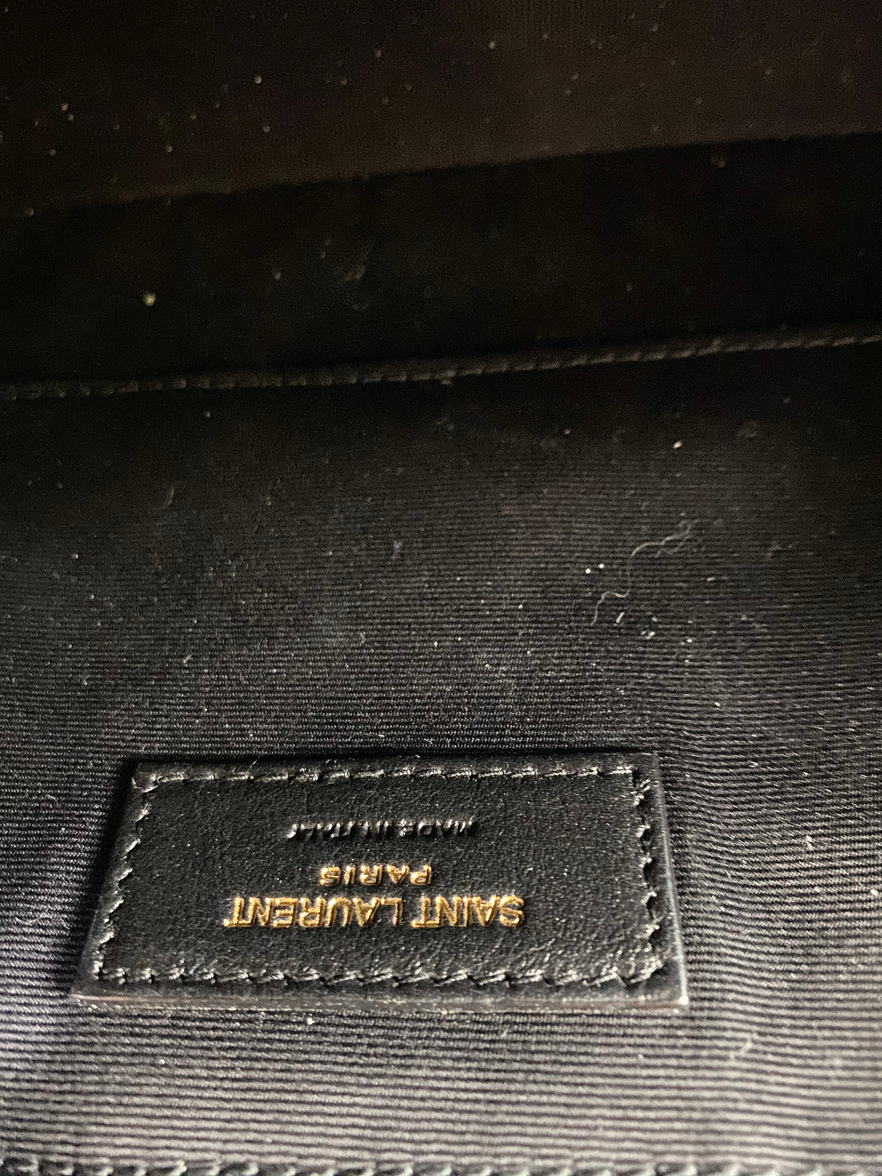 YSL Black Lou Camera Crossbody Bag