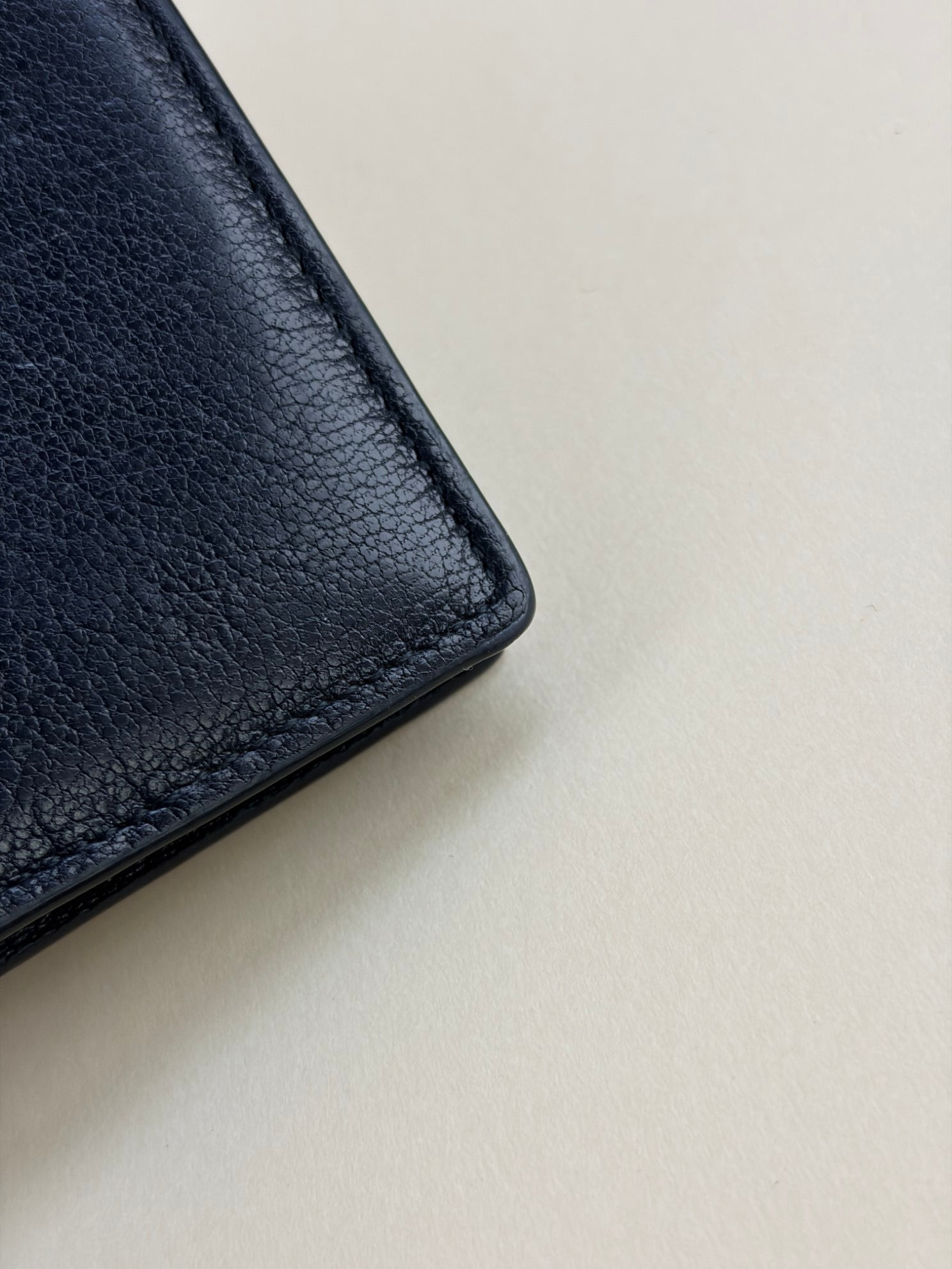 Christian Dior black Saddle bloom card holder