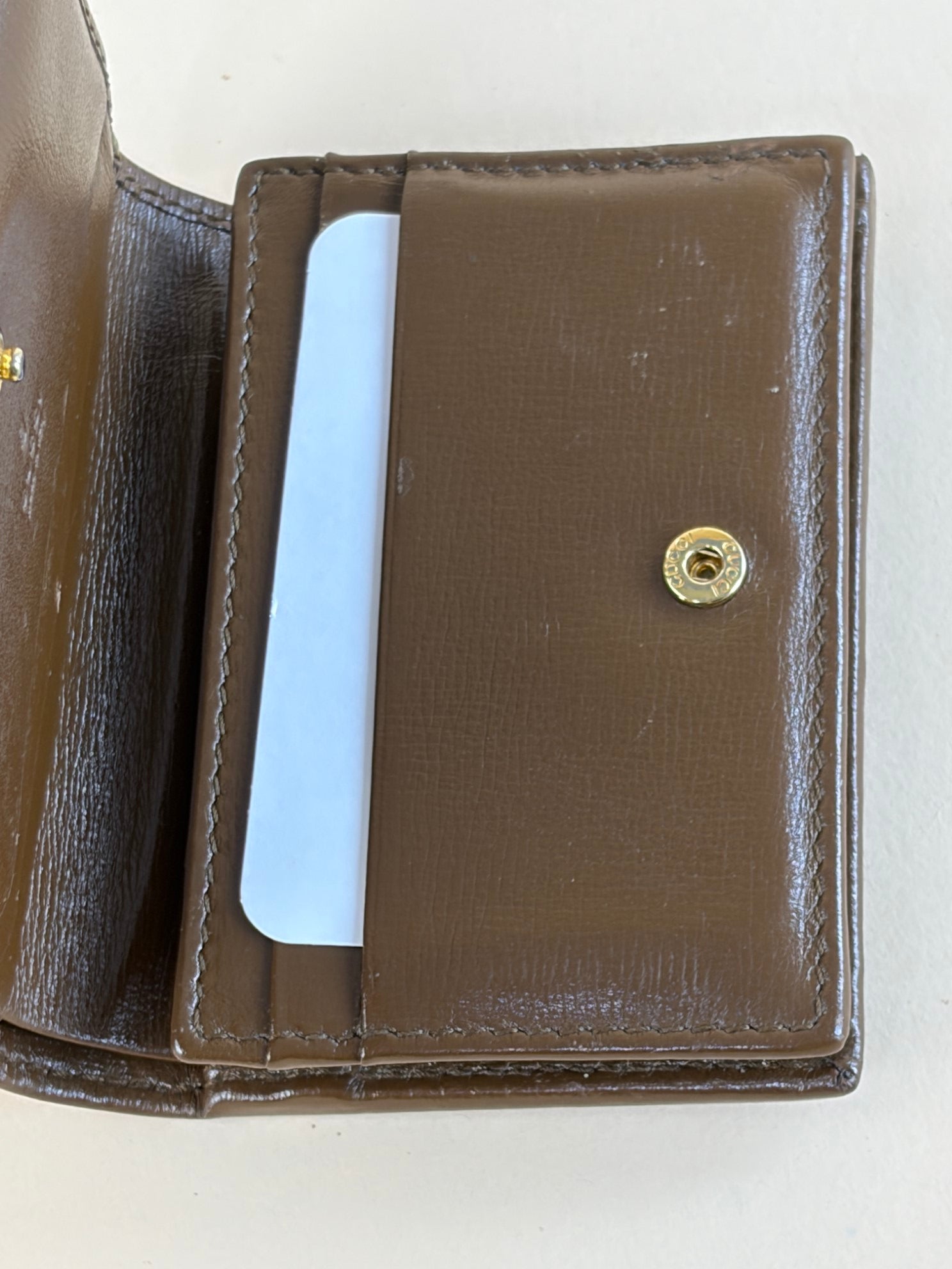 Gucci small gg and brown leather Horsebit wallet-Wallet-Gucci-The Closet Egypt