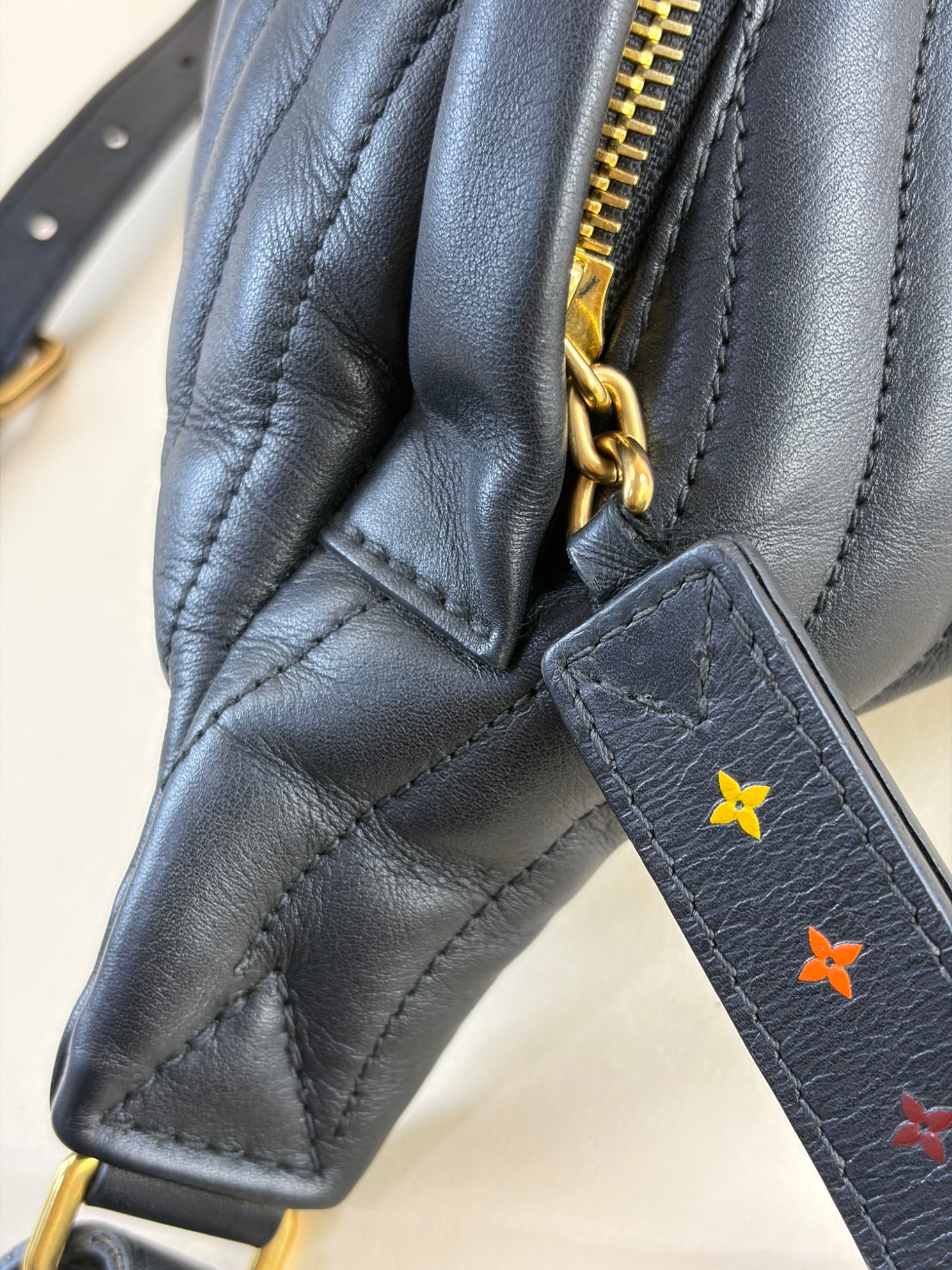 Louis Vuitton Black New Wave Bumbag