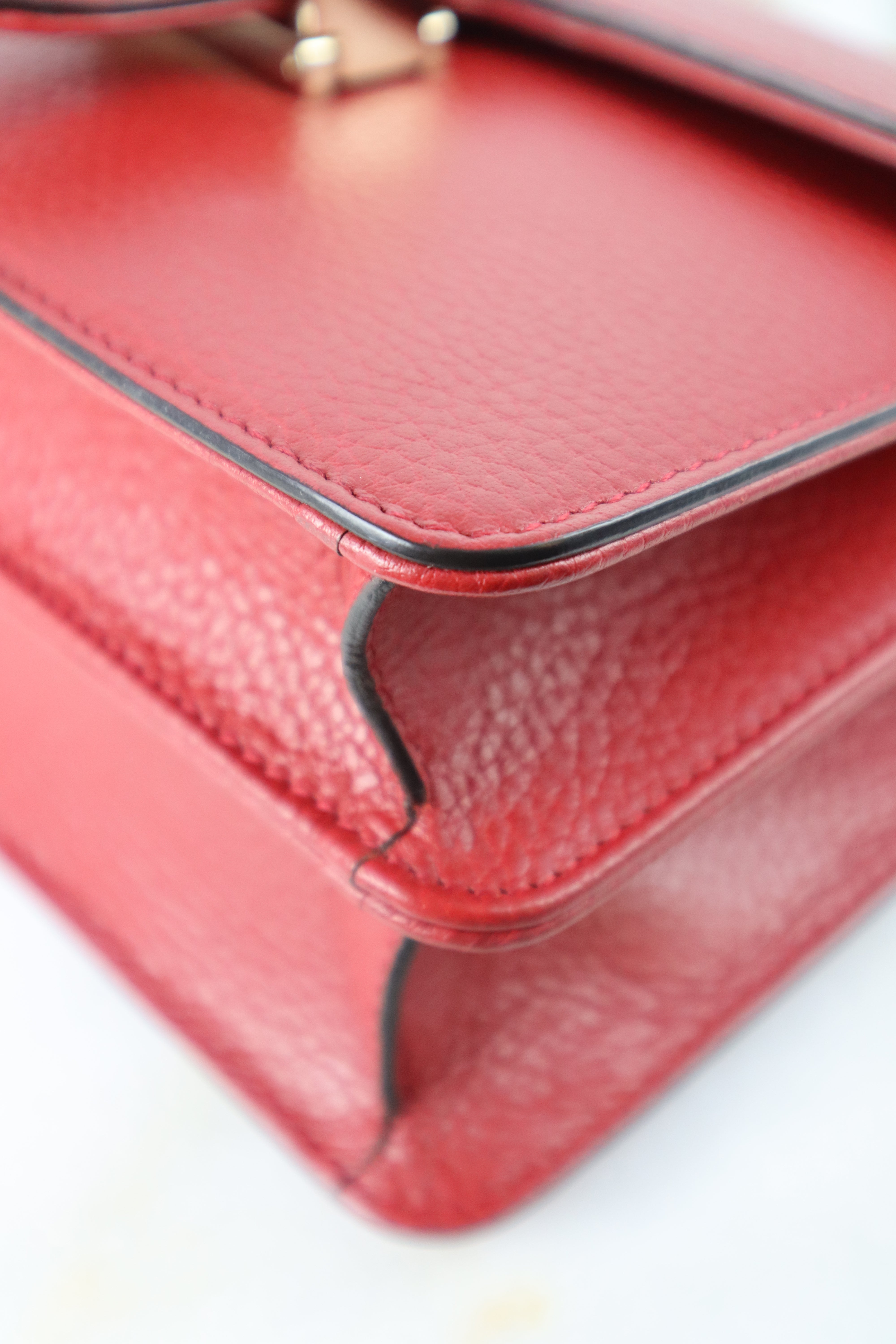 Gucci Red Interlocking Small Bag