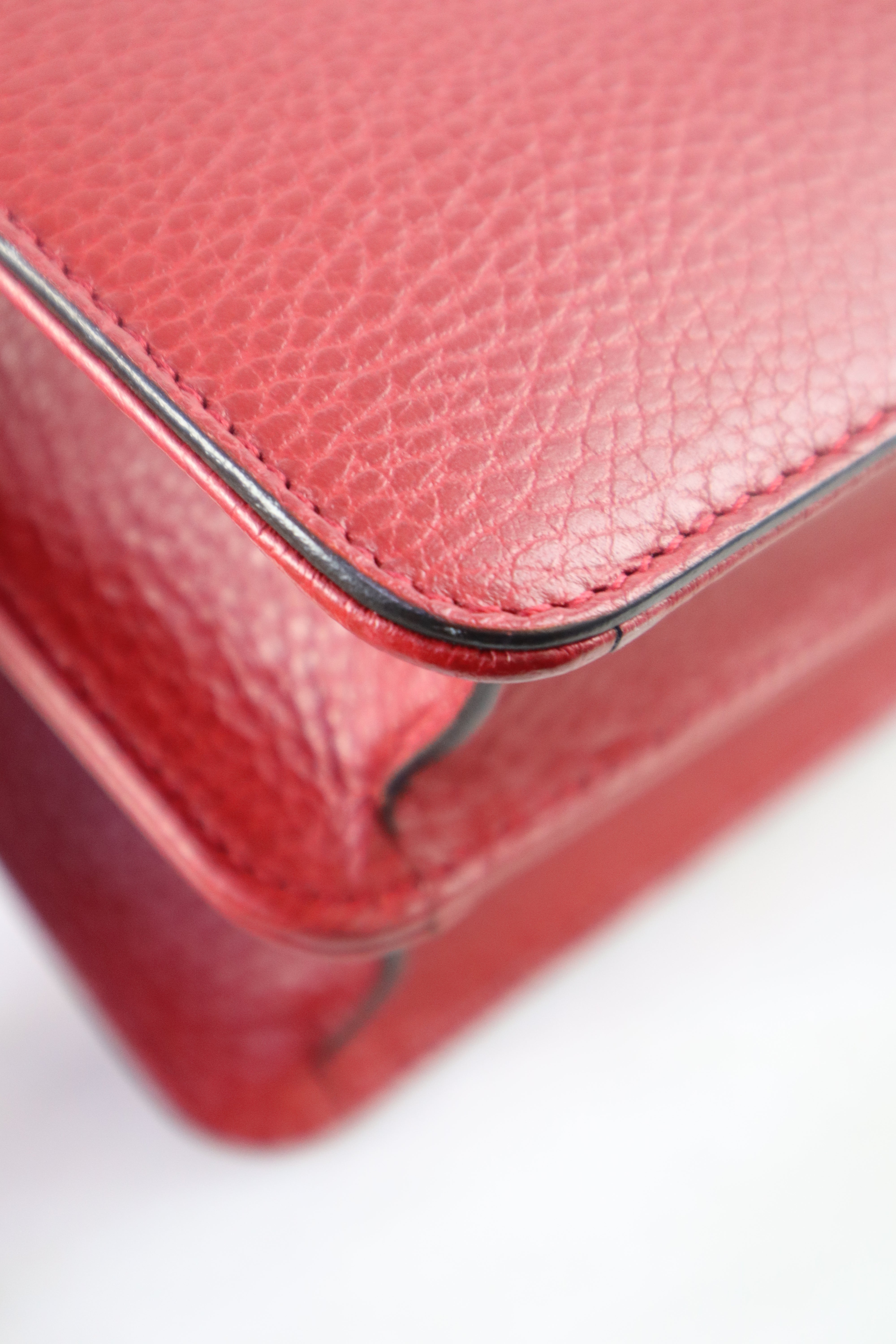 Gucci Red Interlocking Small Bag