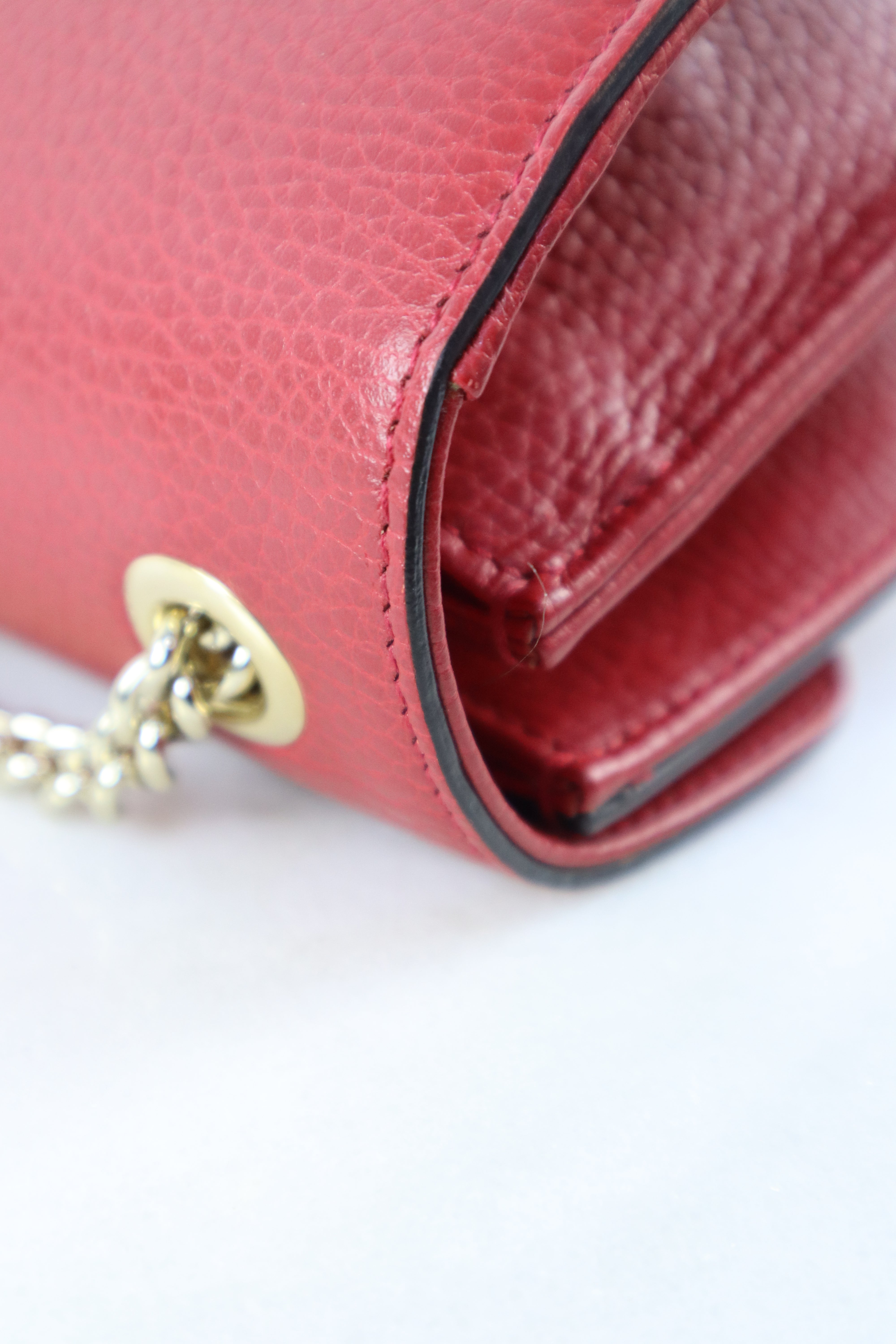 Gucci Red Interlocking Small Bag