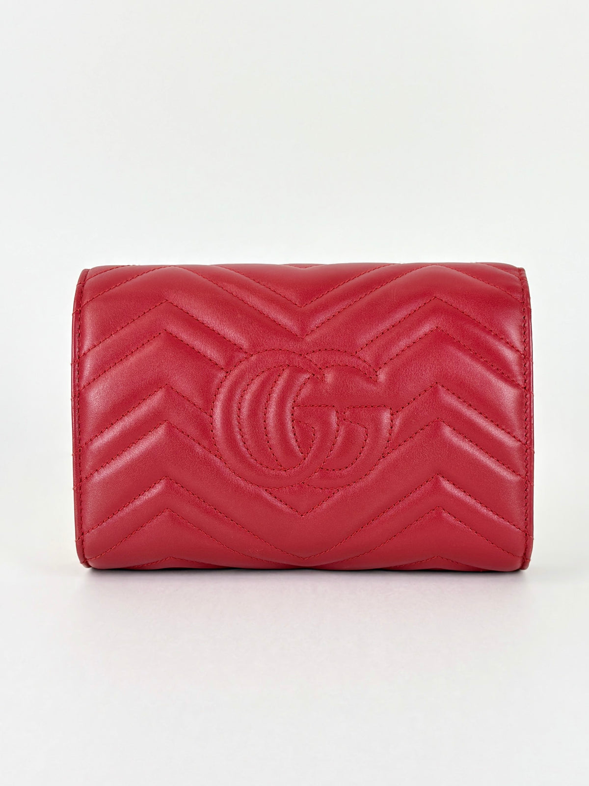 Gucci red Marmont wallet Bag