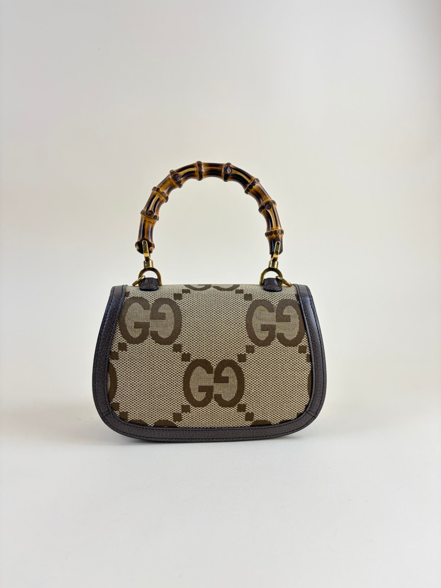 GUCCI monogram gg jumbo canvas bamboo1947small