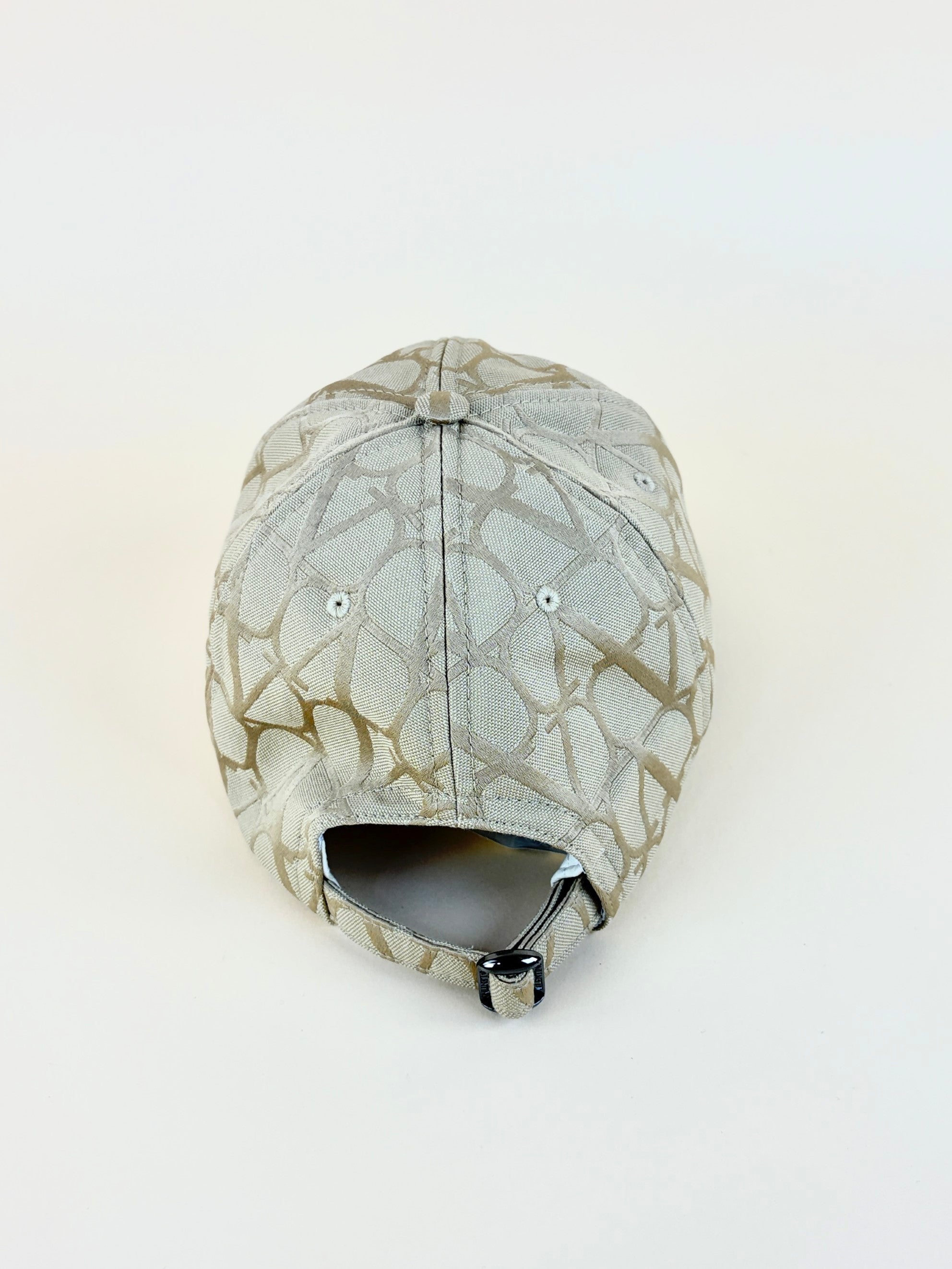 Valentino Beige V Logo Cap