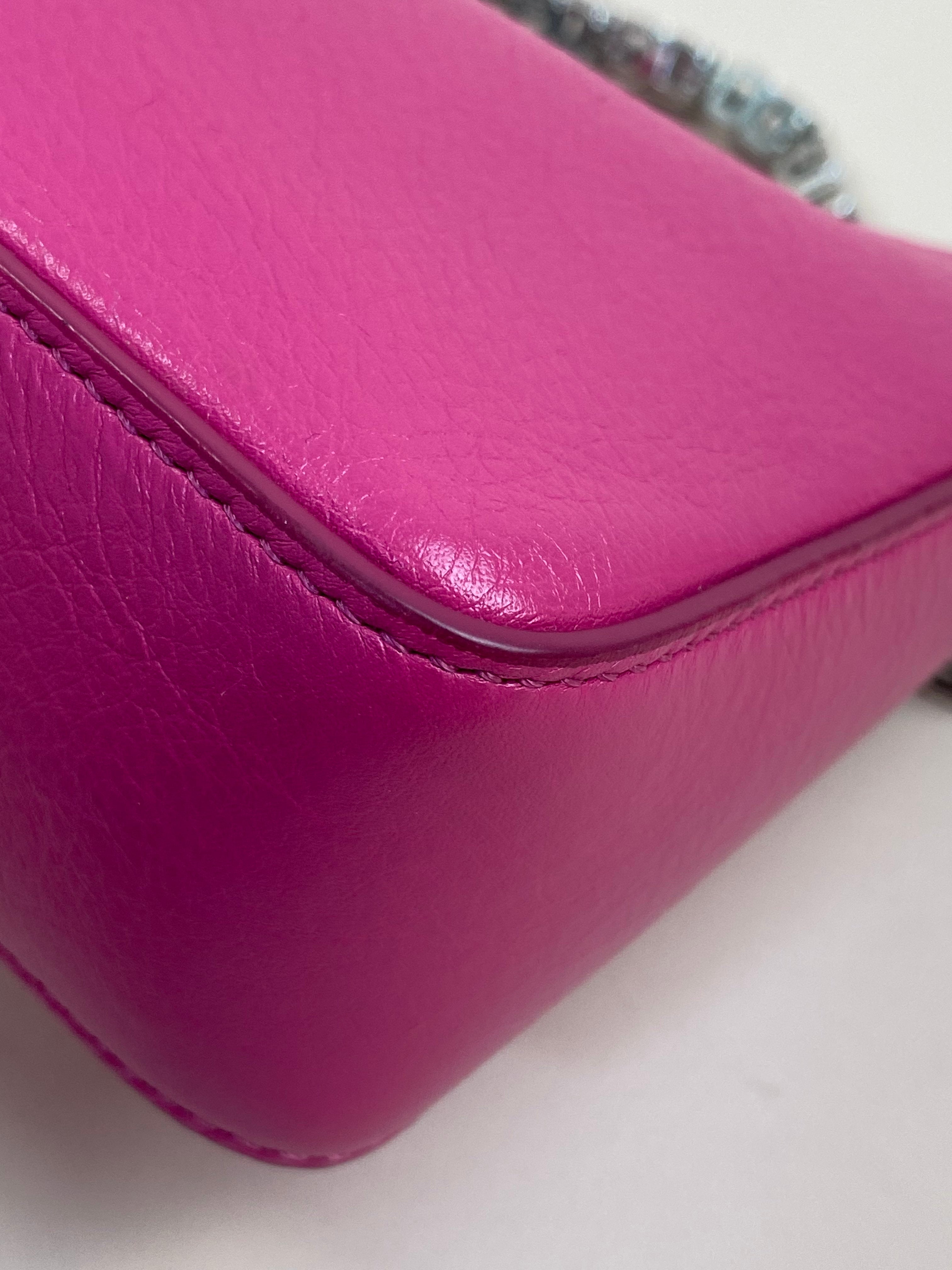Givenchy Hot Pink Moon Cut Out Mini Crossbody Bag