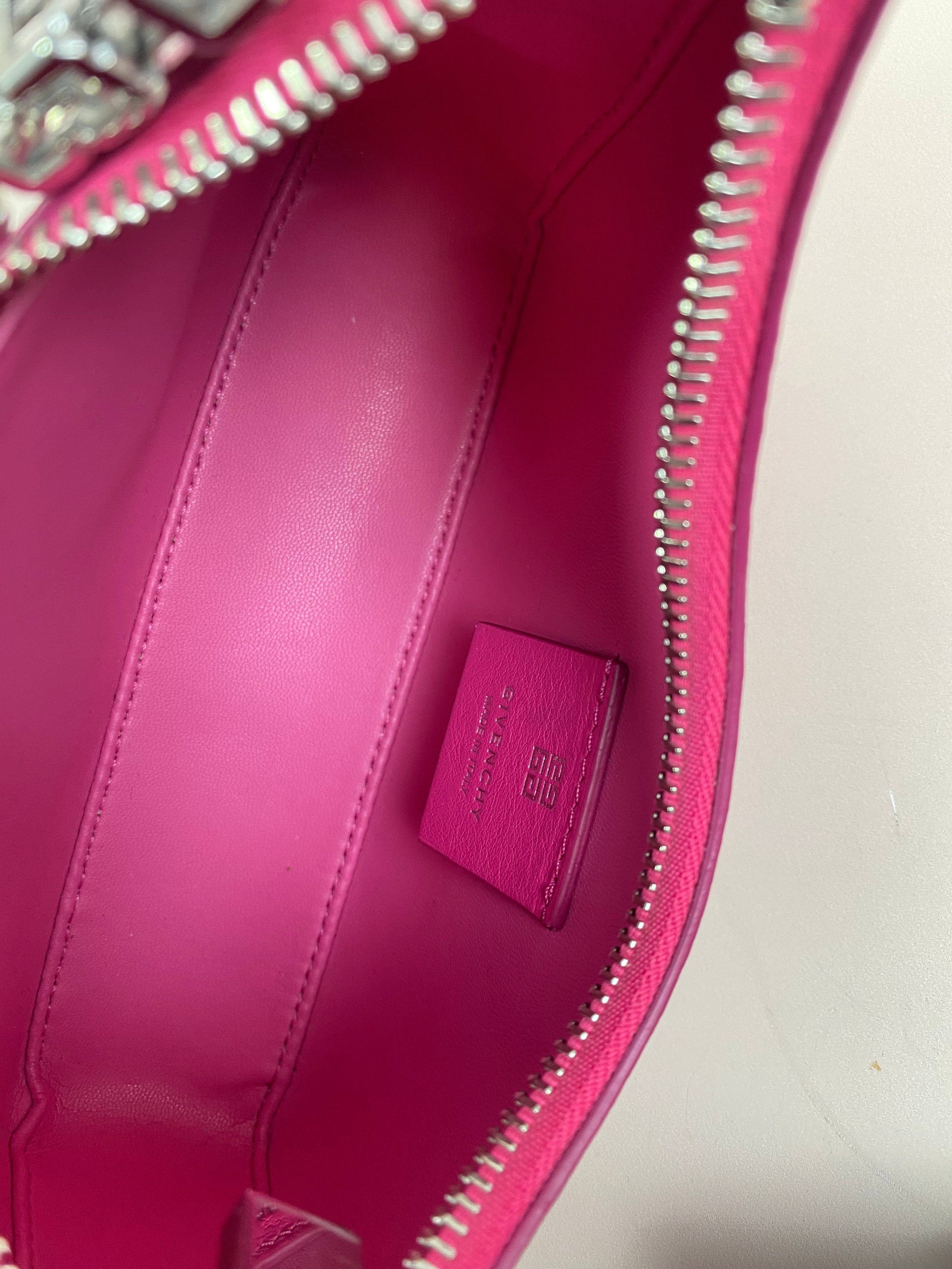 Givenchy Hot Pink Moon Cut Out Mini Crossbody Bag