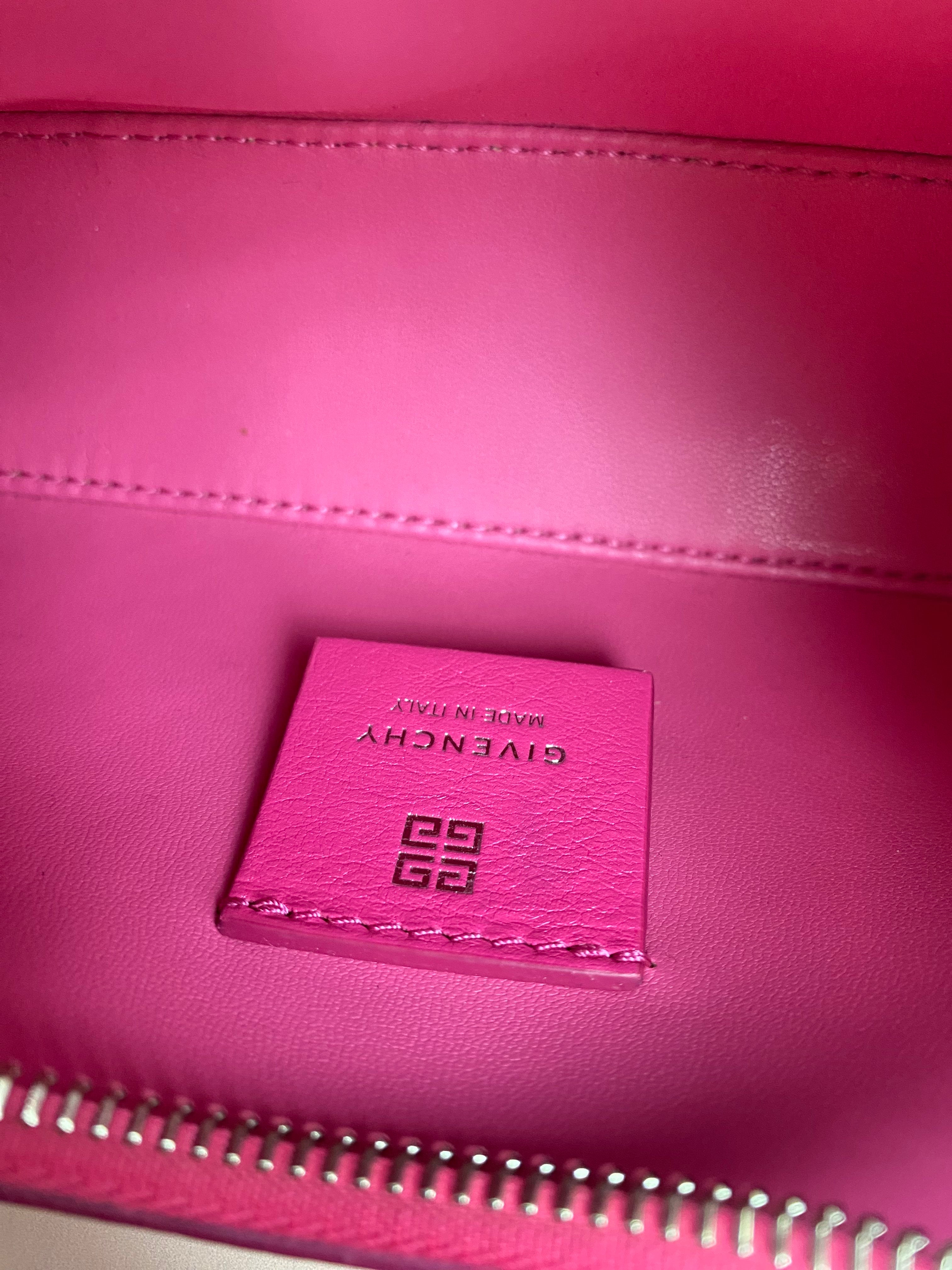 Givenchy Hot Pink Moon Cut Out Mini Crossbody Bag