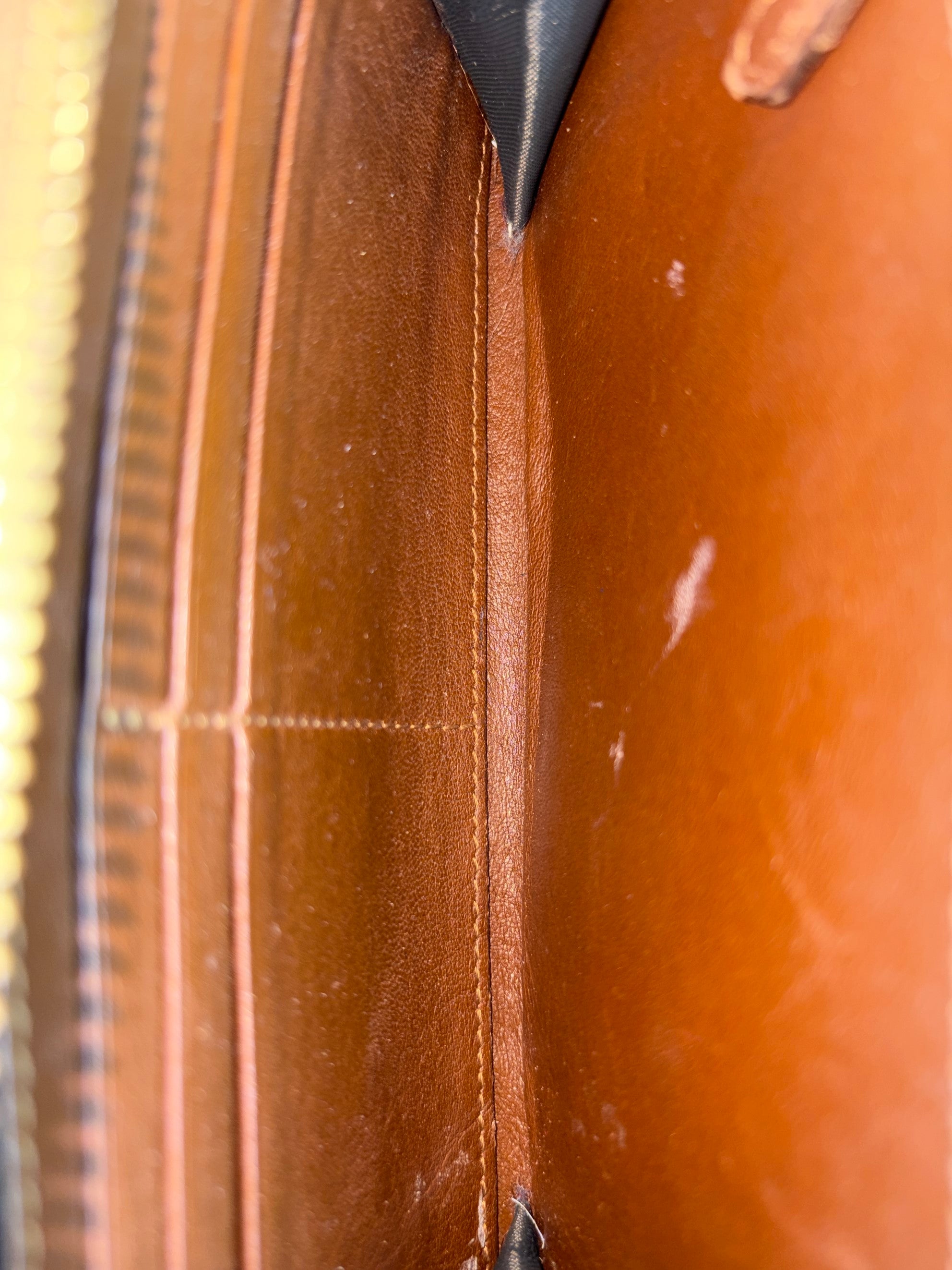 Burberry Brown Haymarket Check Ziggy Zip Wallet