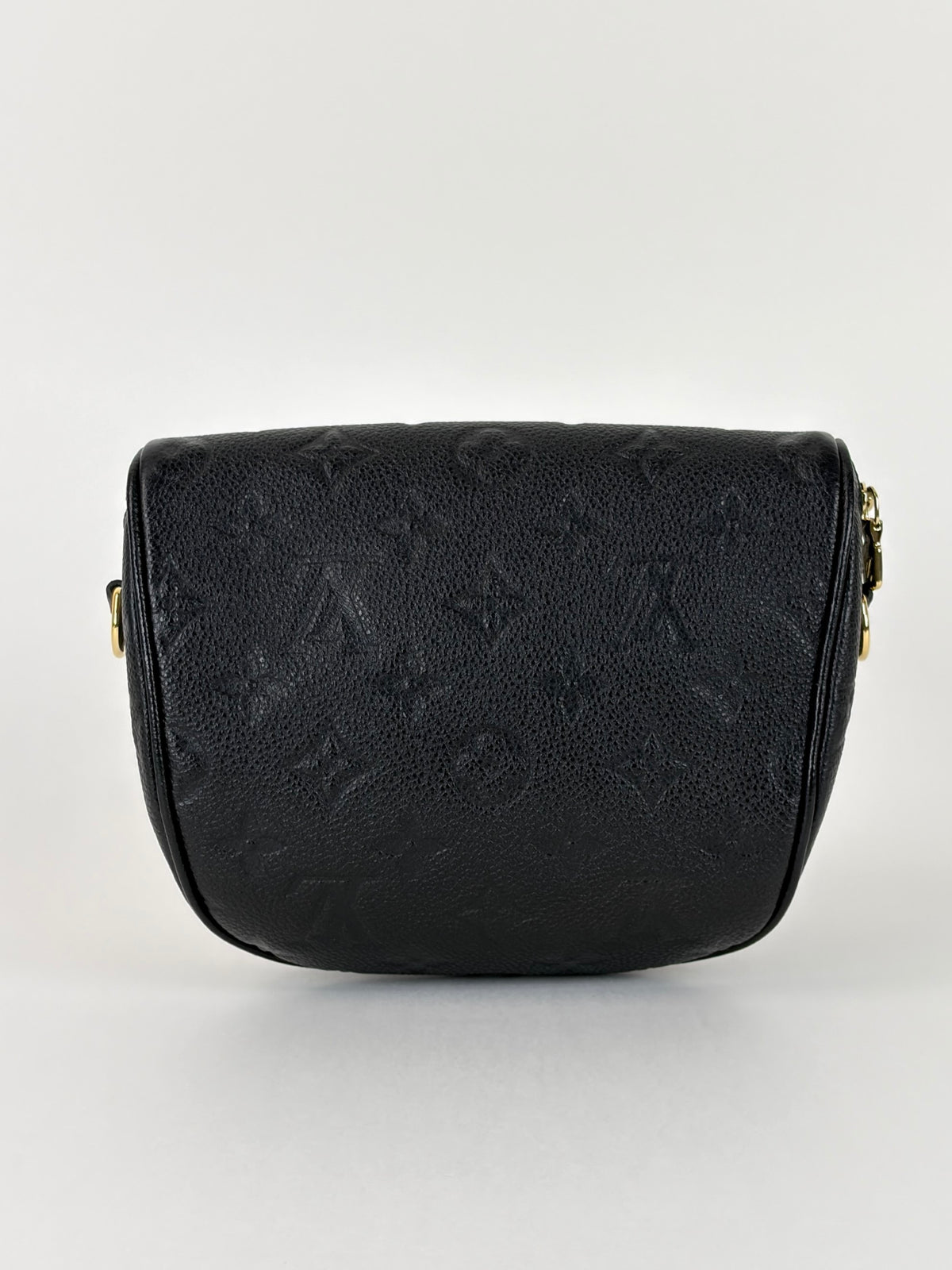 LOUIS VUITTON black monogram empreinte leather mini bumbag