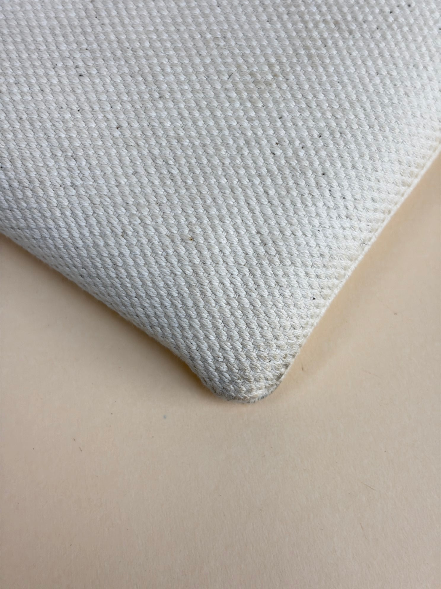 Celine small logo wriswristlet let beige canvas /mauve leather clutch