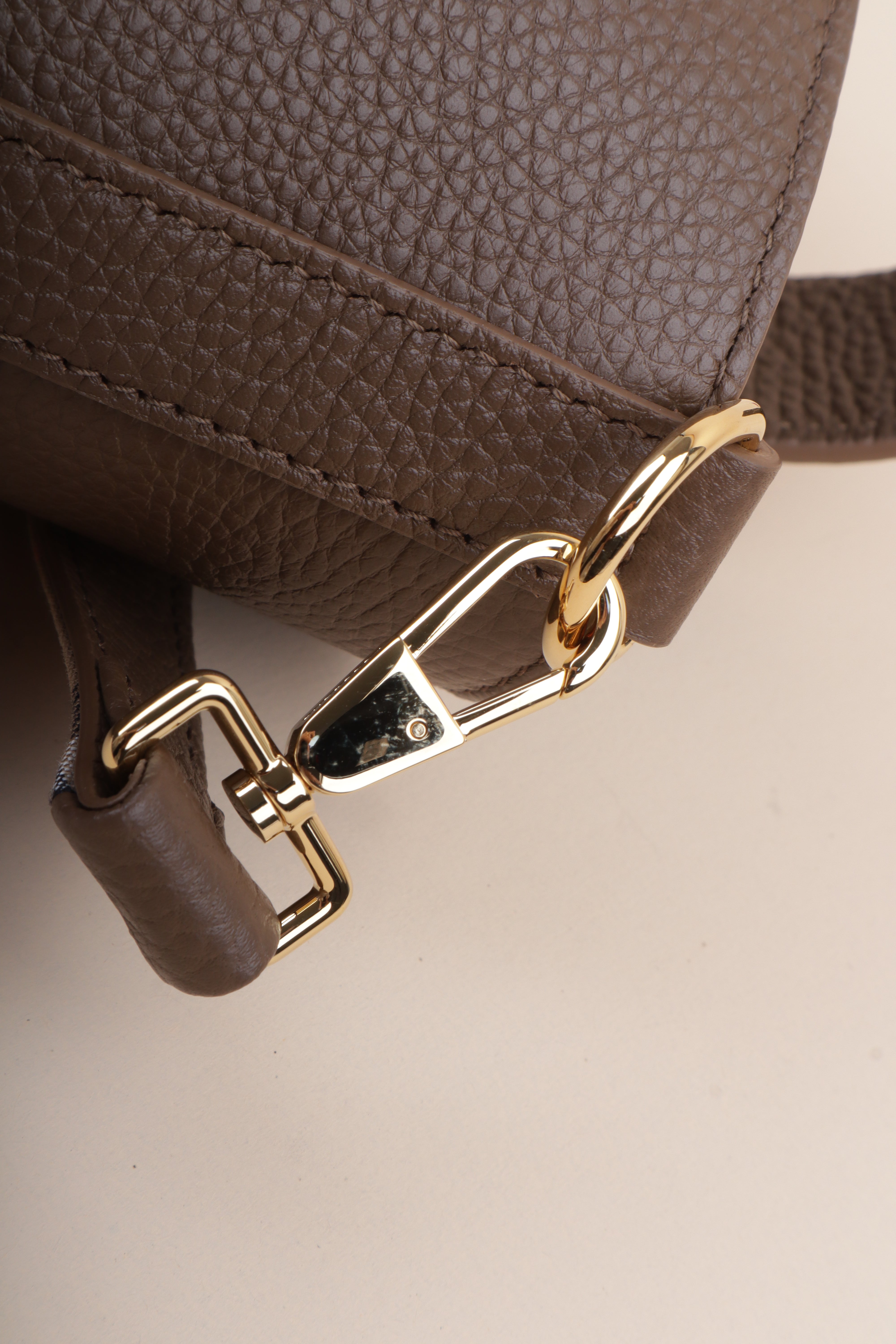 Burberry Brown Mini Bucket Earth Crossbody Bag