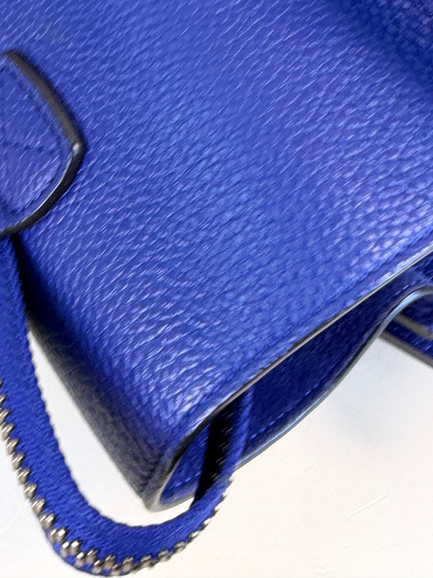 Celine Blue Mini Luggage Tote Bag