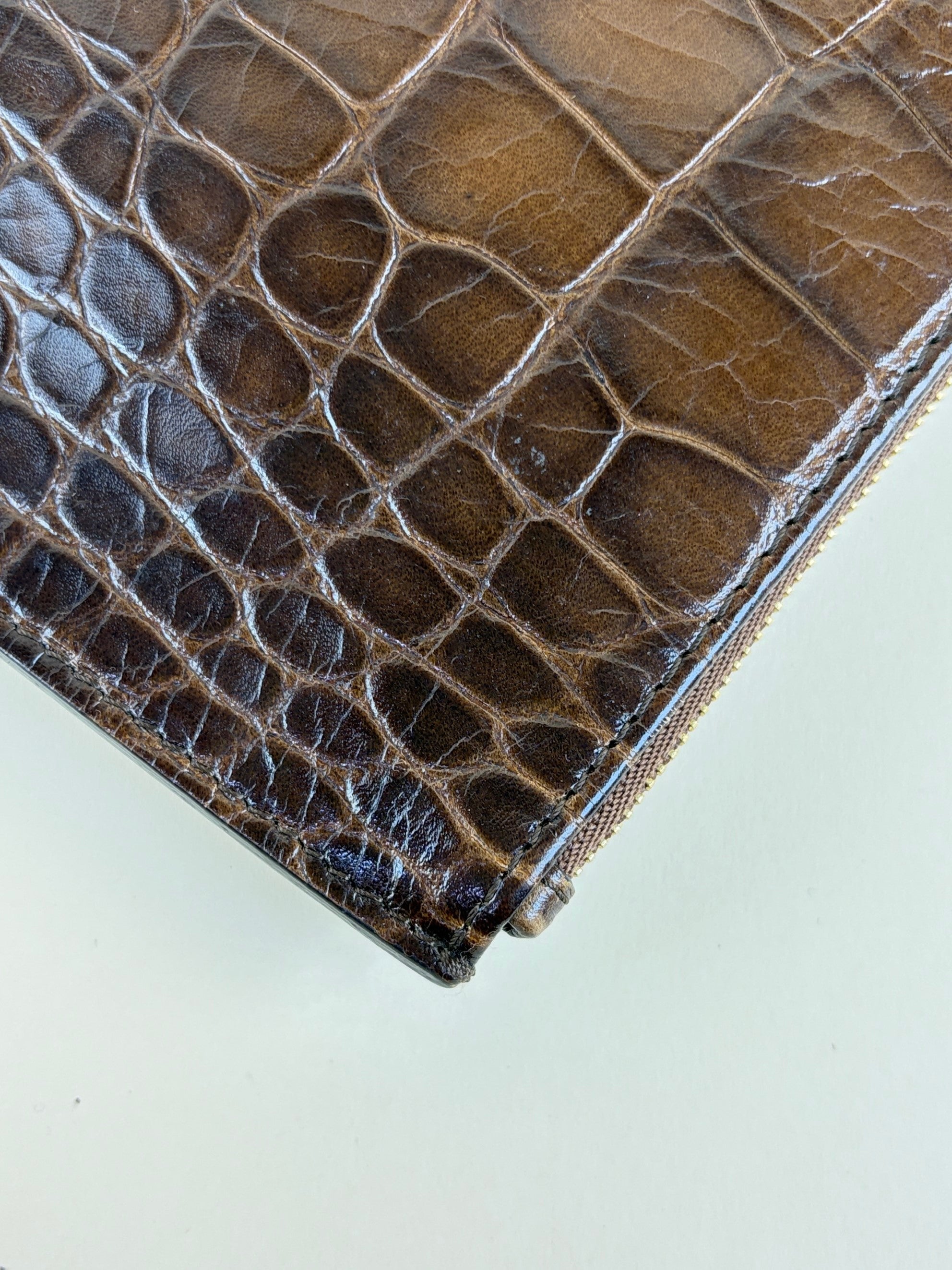 Givenchy Dark Brown Antigona Medium Zip Clutch