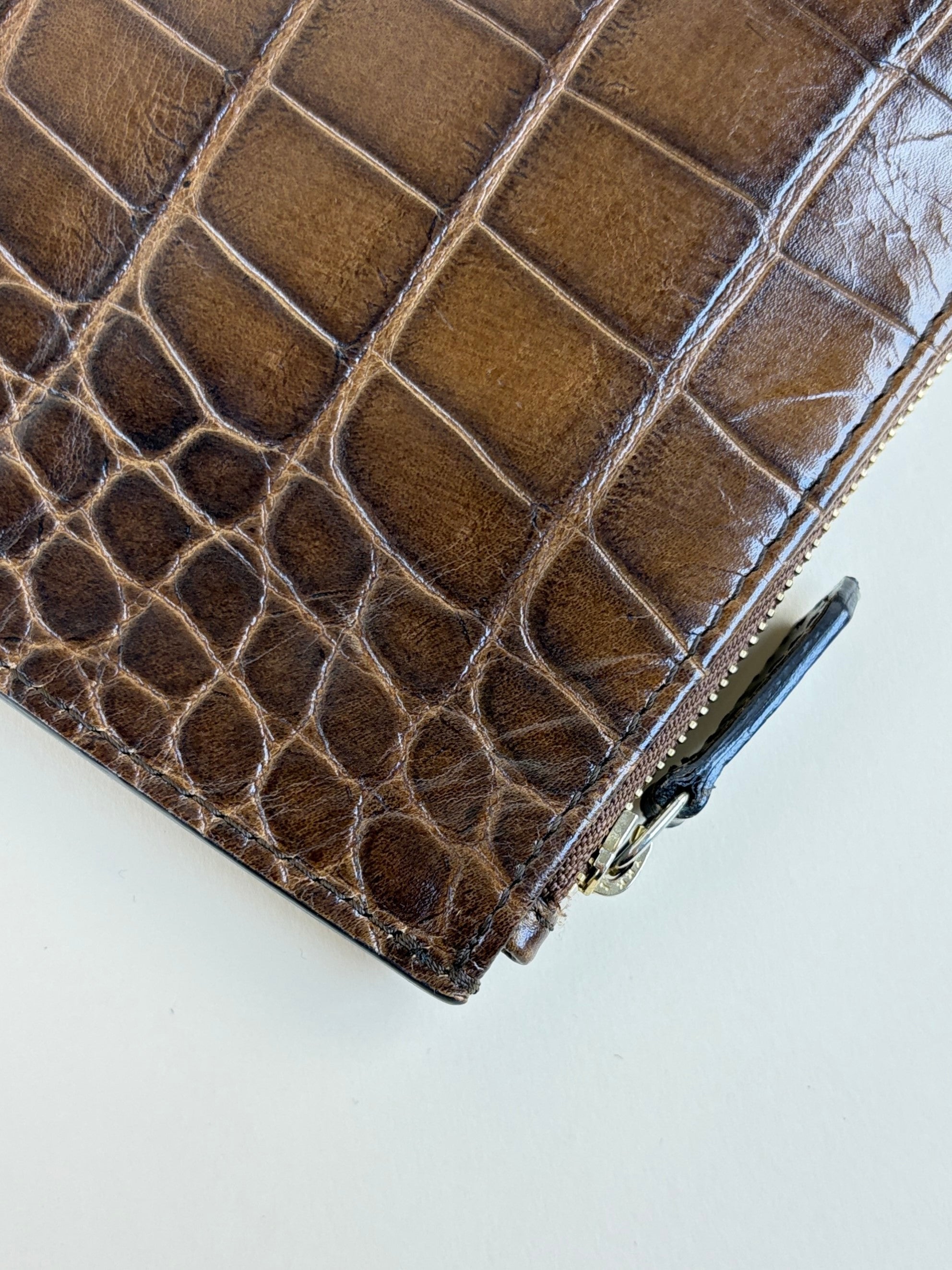 Givenchy Dark Brown Antigona Medium Zip Clutch