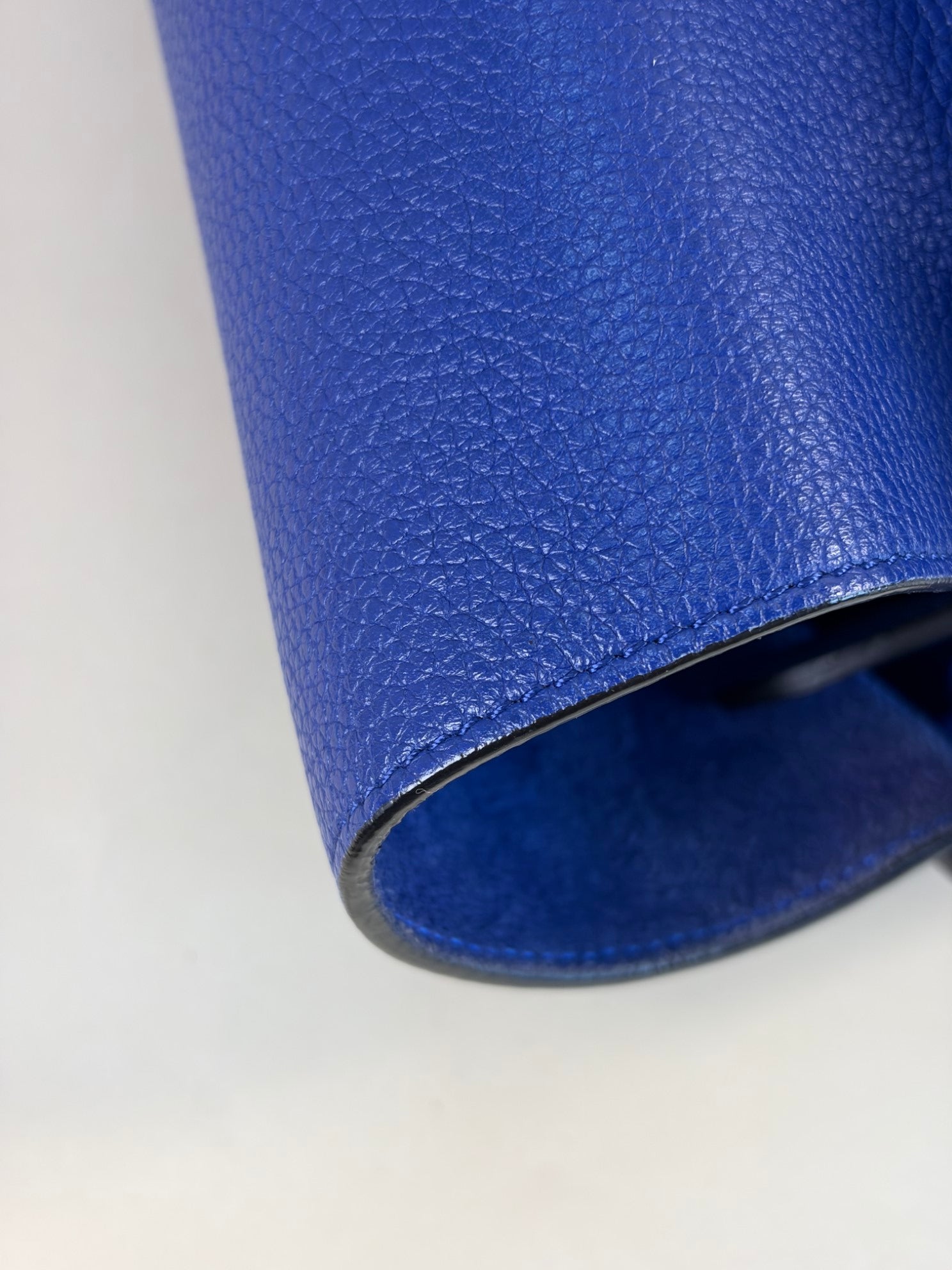 Celine Blue Mini Luggage Tote Bag