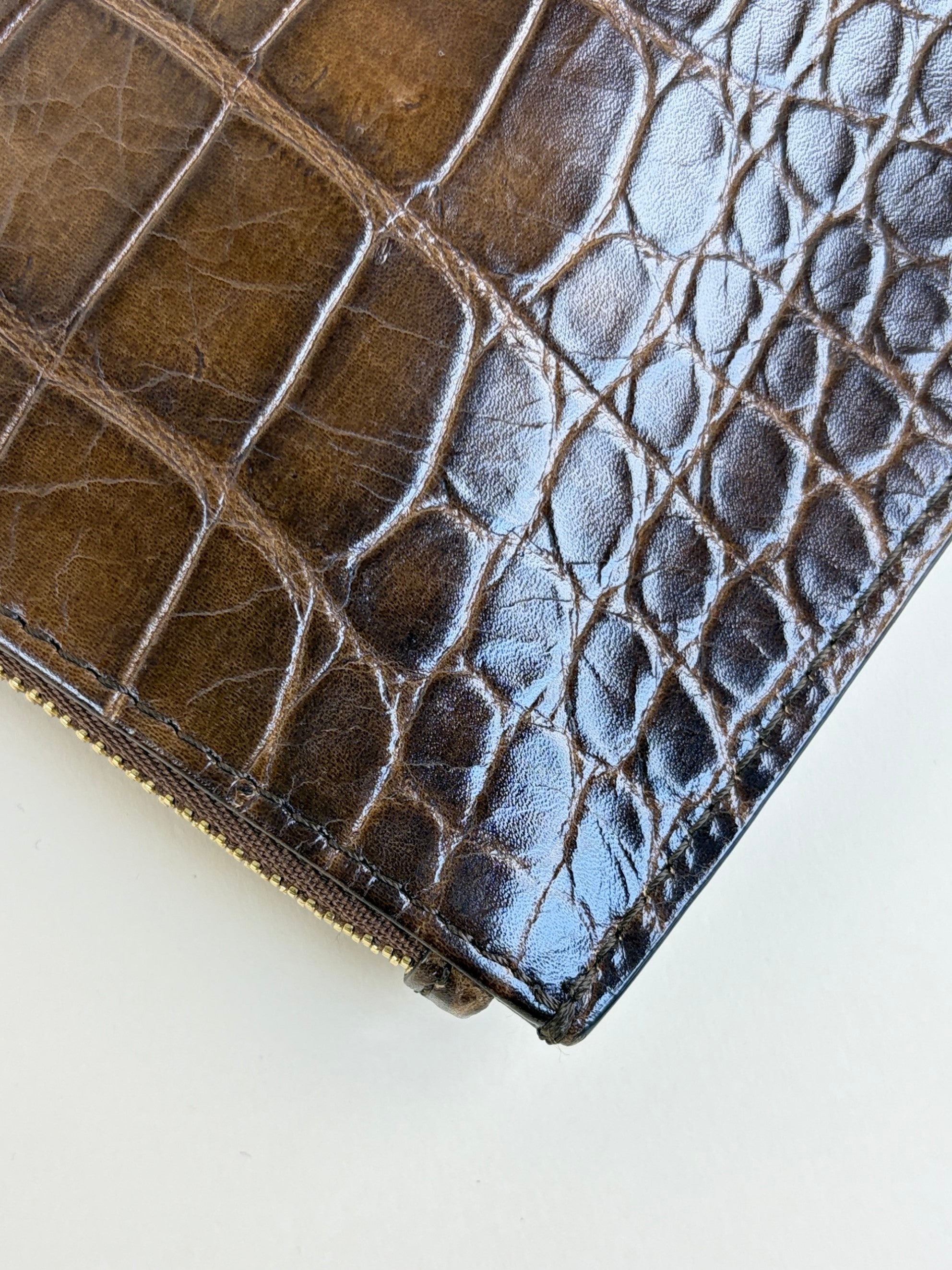 Givenchy Dark Brown Antigona Medium Zip Clutch