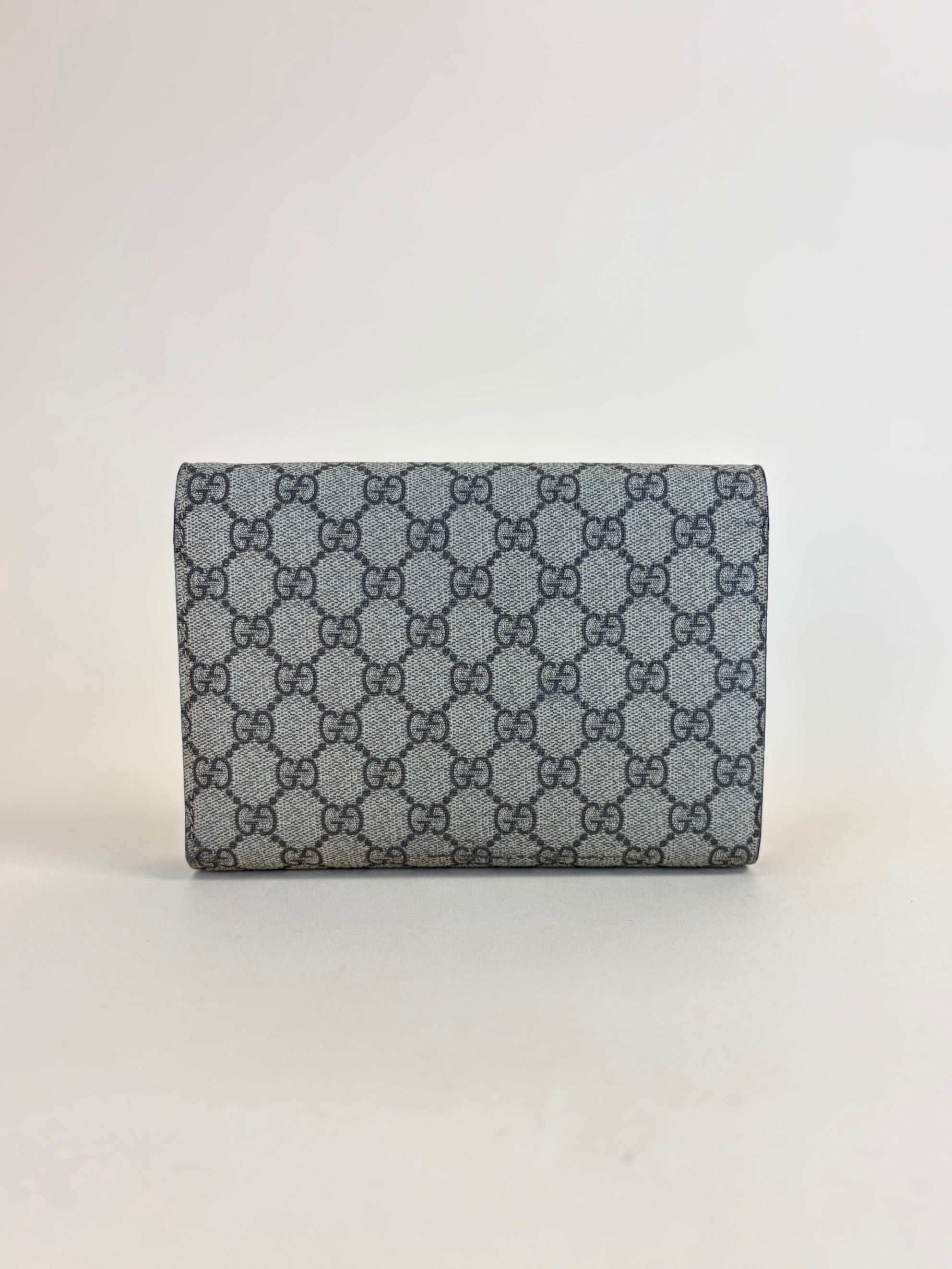 Gucci Ebony GG Supreme Dionysus Wallet On Chain