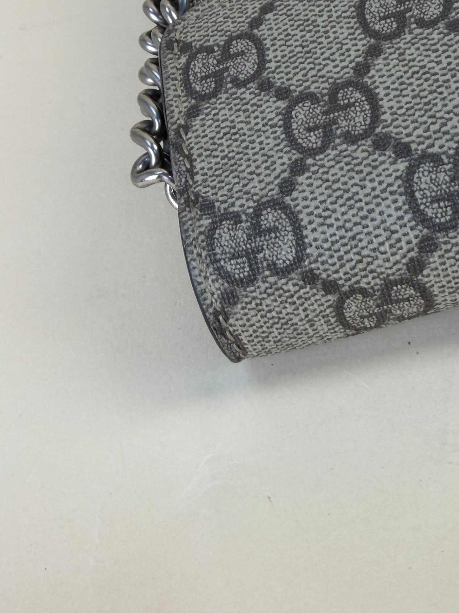 Gucci Ebony GG Supreme Dionysus Wallet On Chain
