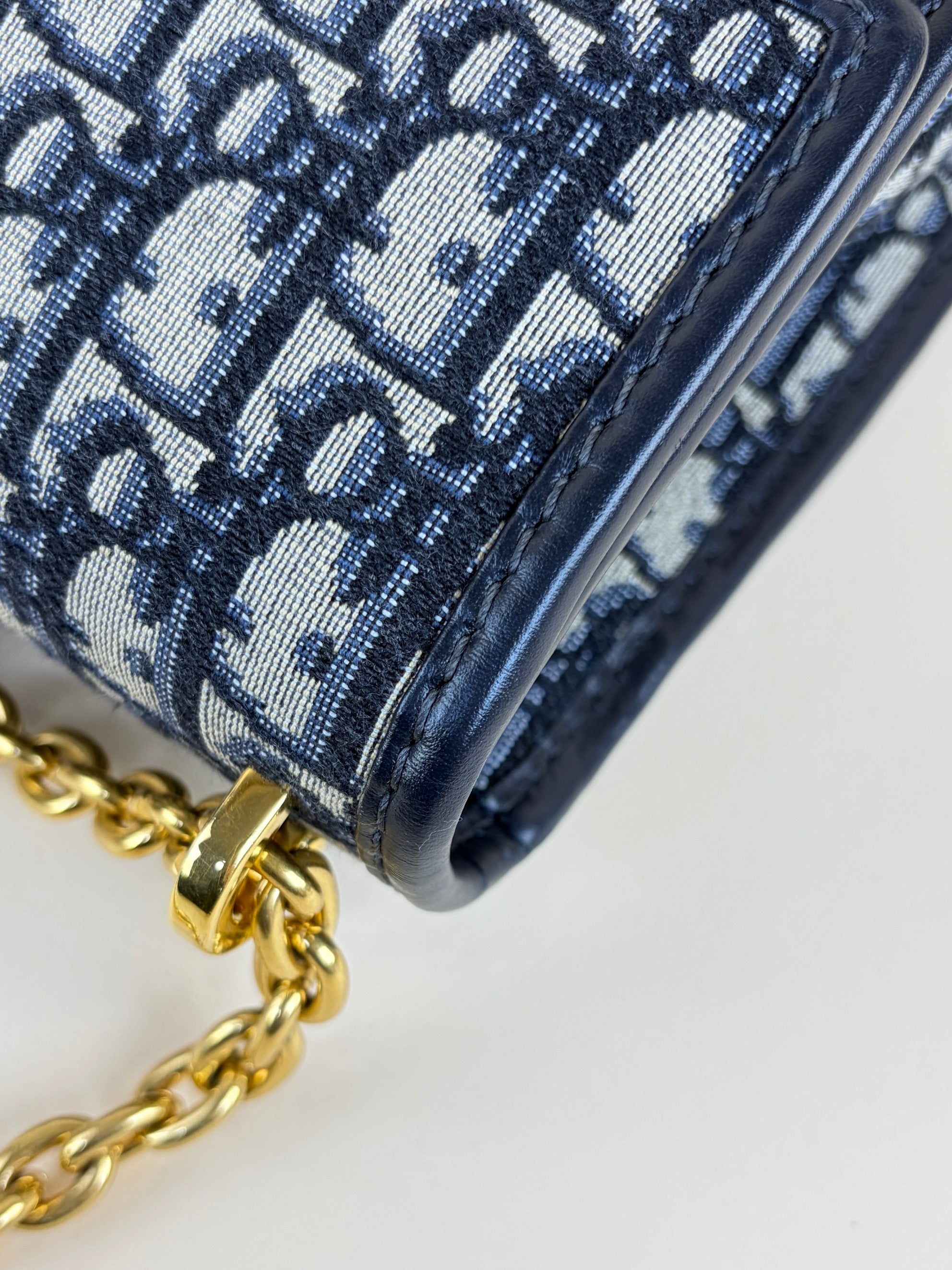 Christian Dior Blue Montaigne Chain Bag