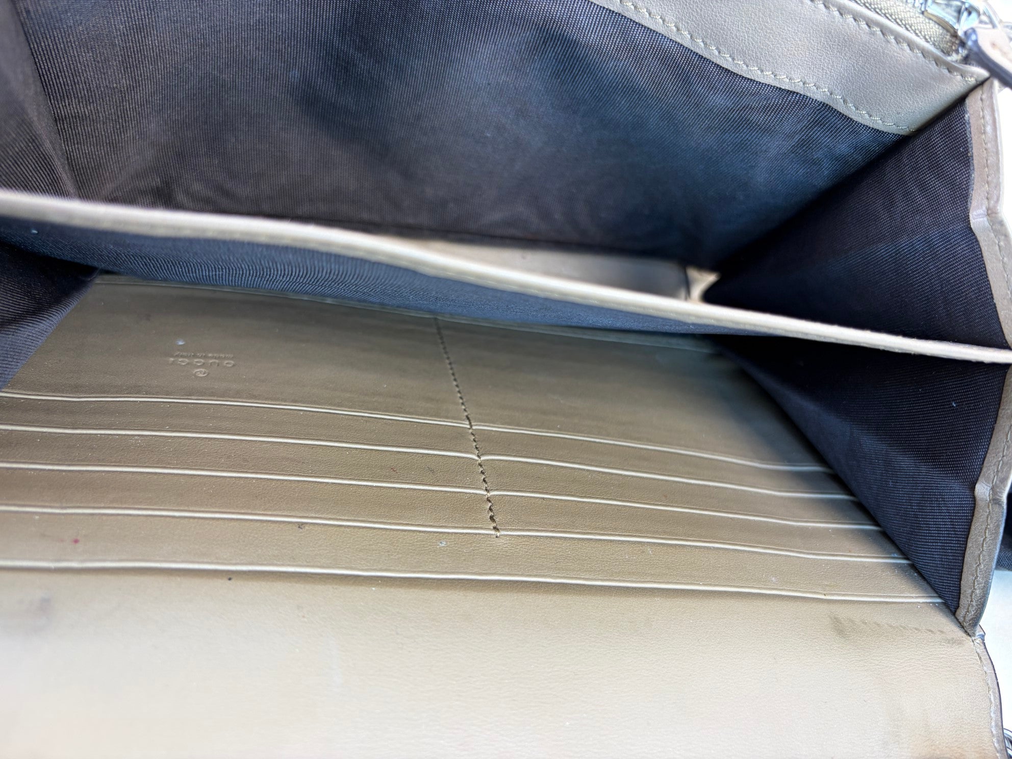 Gucci Ebony GG Supreme Dionysus Wallet On Chain