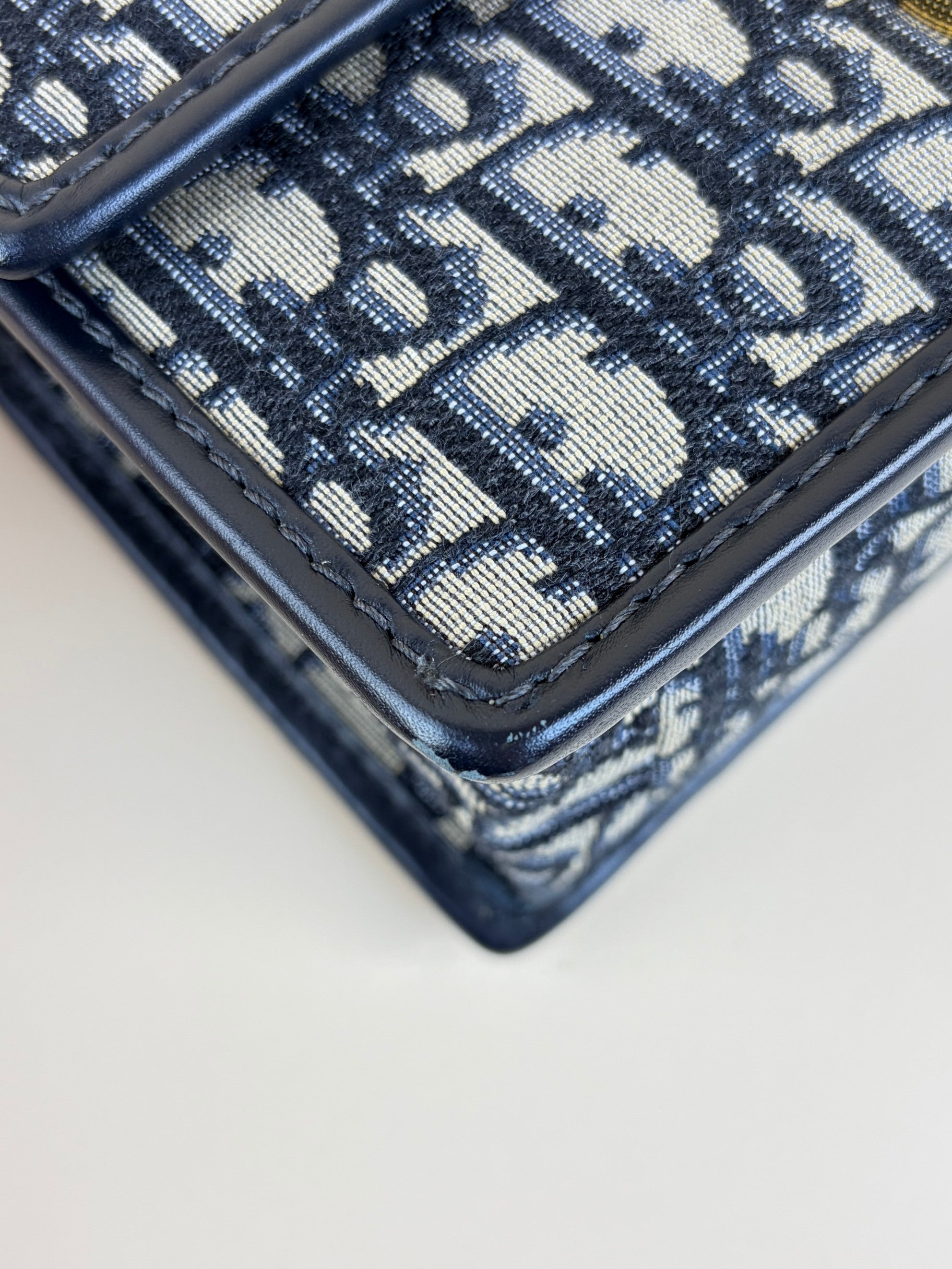 Christian Dior Blue Montaigne Chain Bag