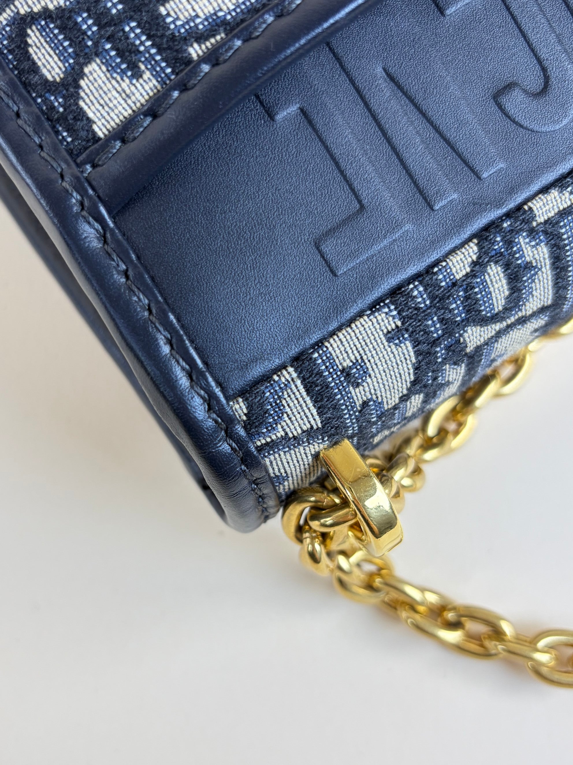 Christian Dior Blue Montaigne Chain Bag