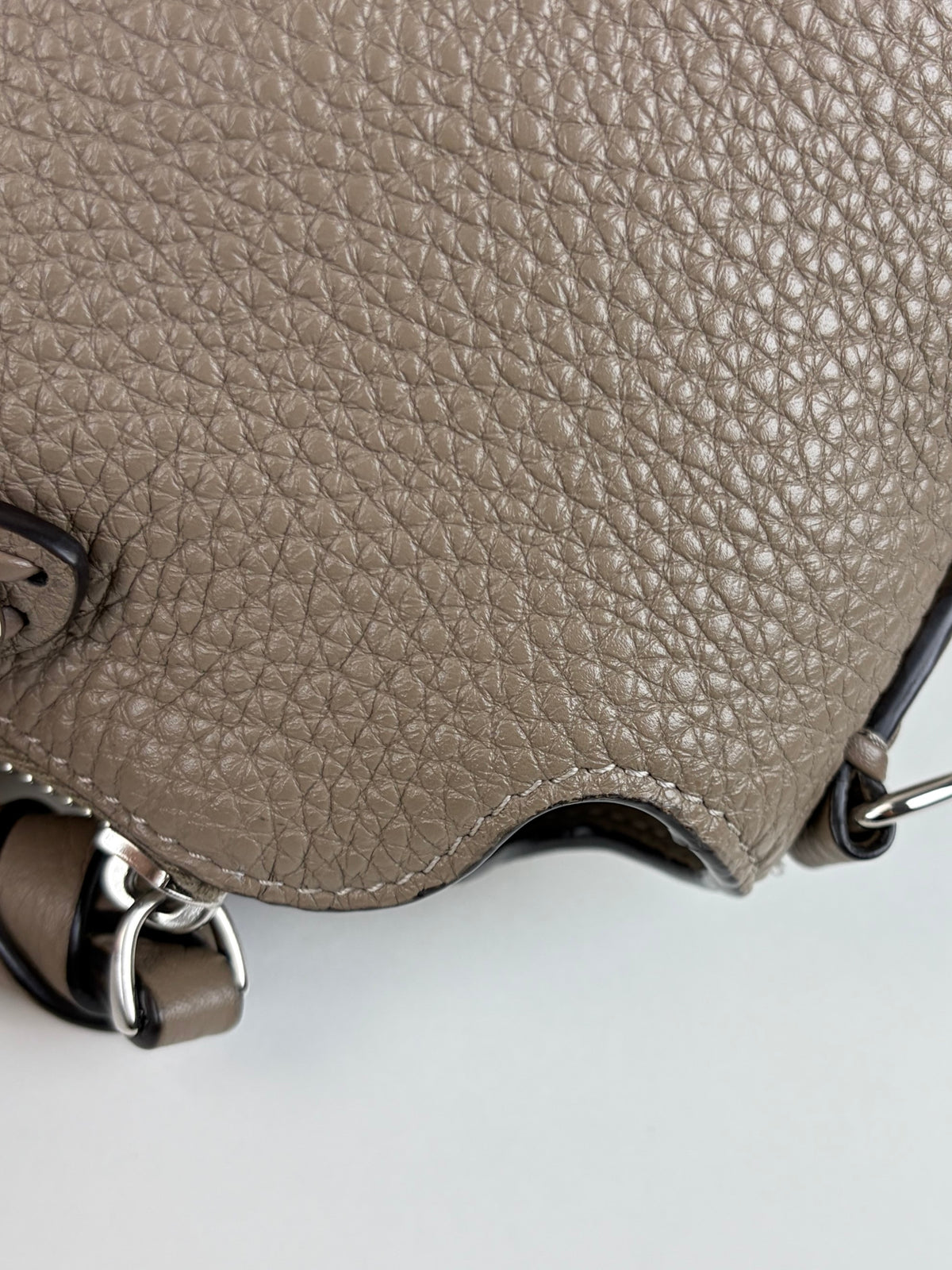 Fendi dove grey calfskin by the way selleria 192 medium