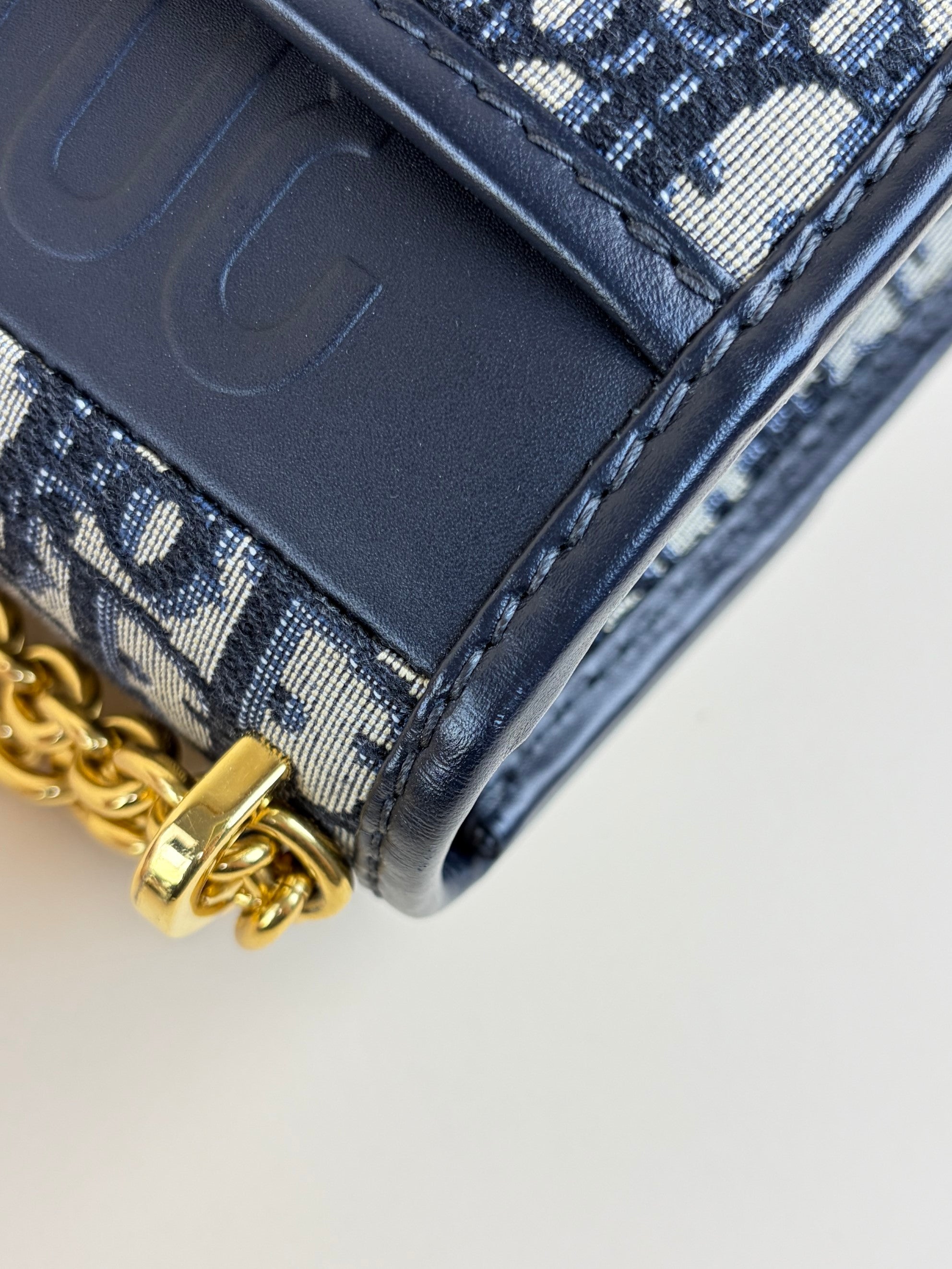 Christian Dior Blue Montaigne Chain Bag