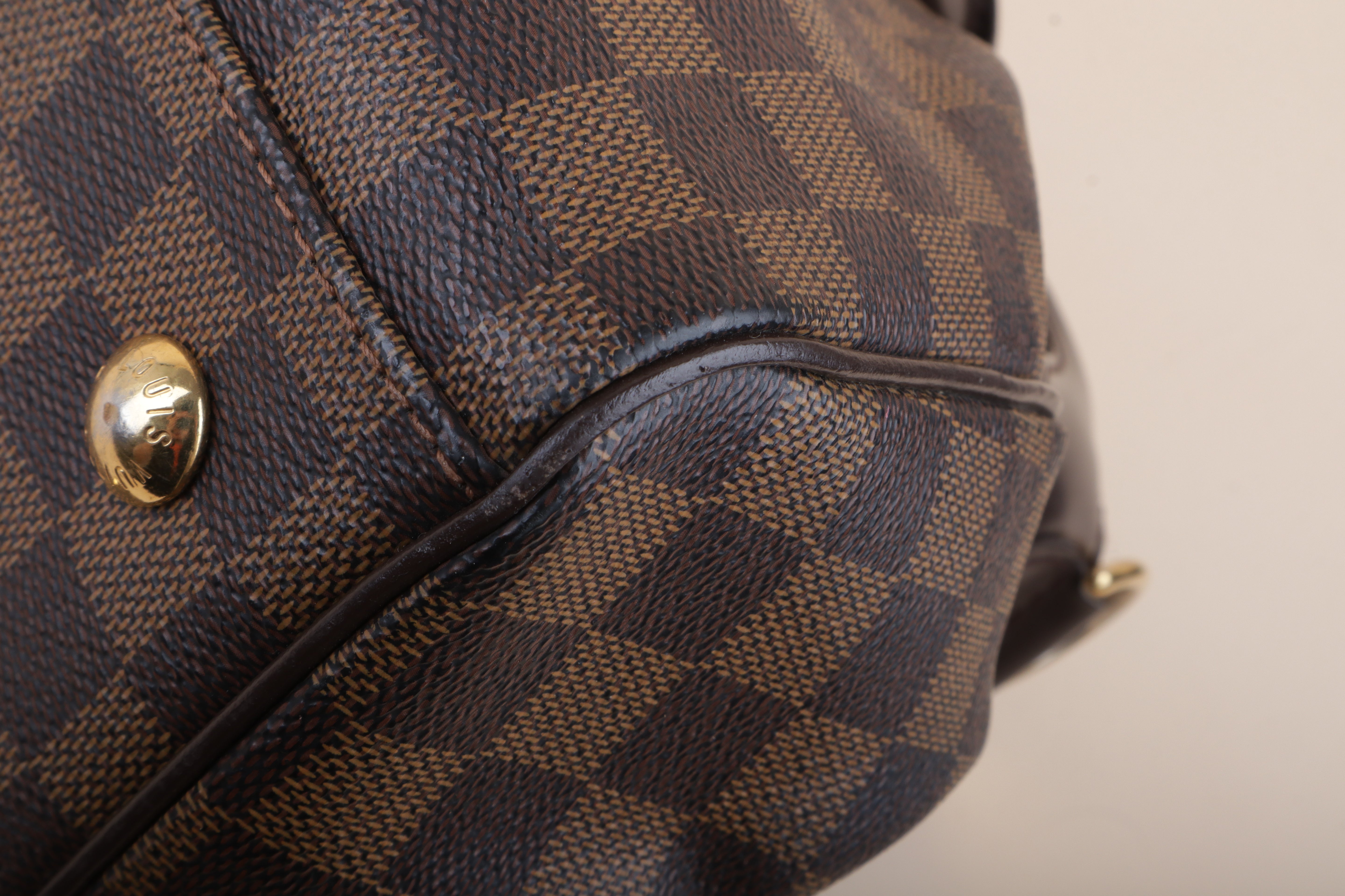 Louis Vuitton Damier Ebene Trevi PM Tote Bag w/ Strap