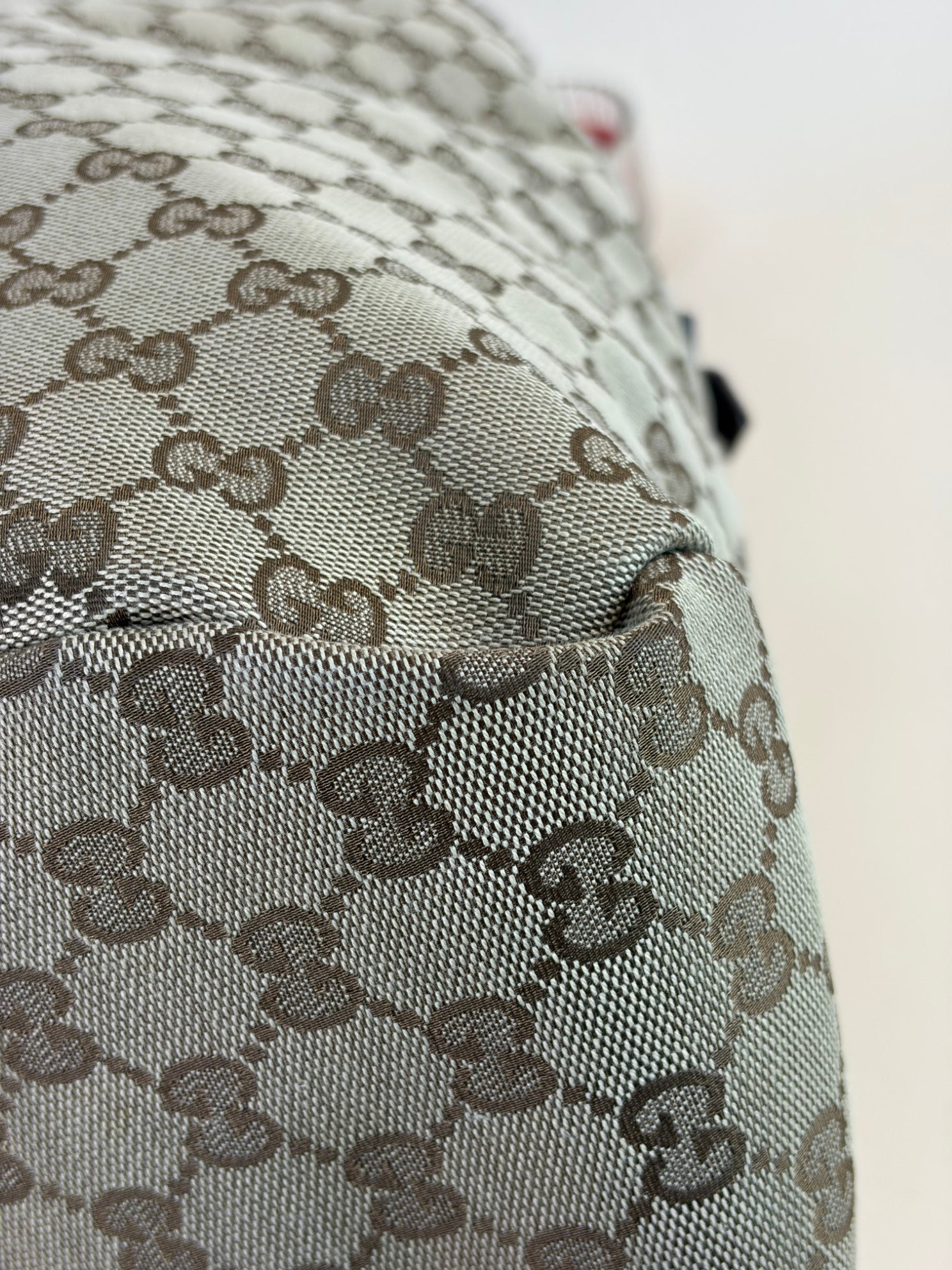 Gucci Ebony GG Monogram Large Horsebit Chain Hobo Bag