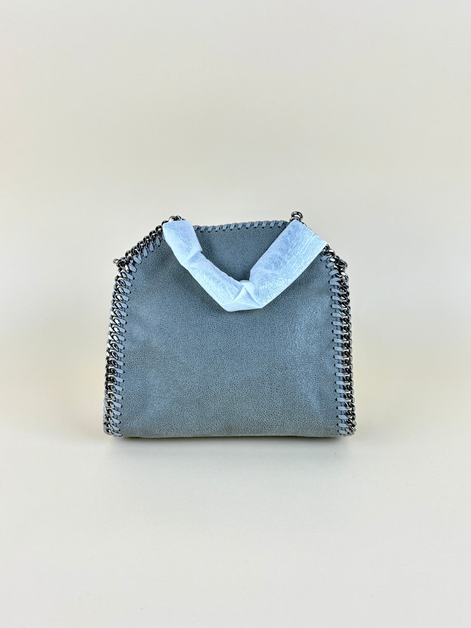 Stella Mccartney Grey Falabella Tiny Crossbody Bag