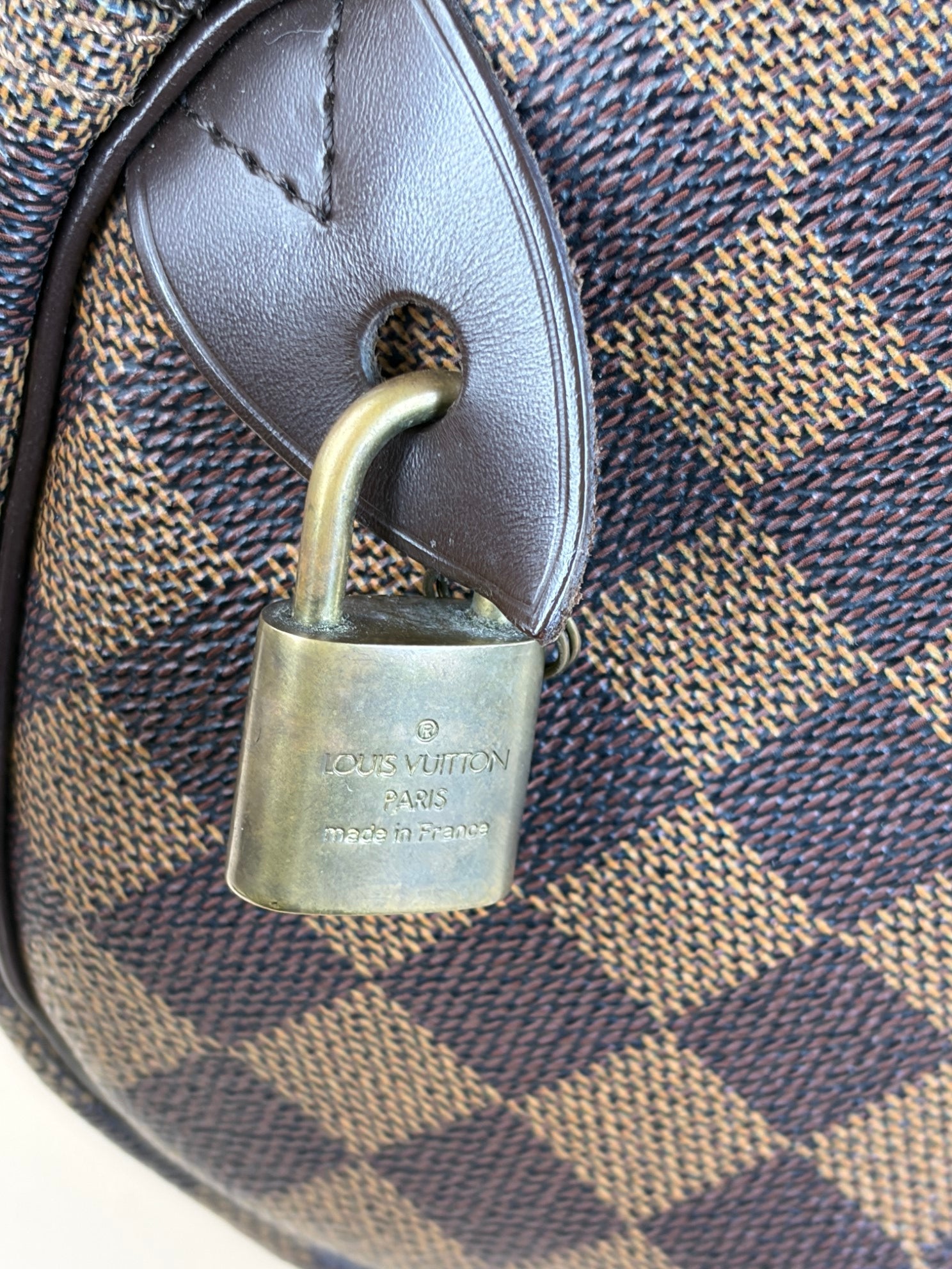 Louis Vuitton Damier Ebene Speedy 30 Bag-top handle-Louis Vuitton-The Closet Egypt