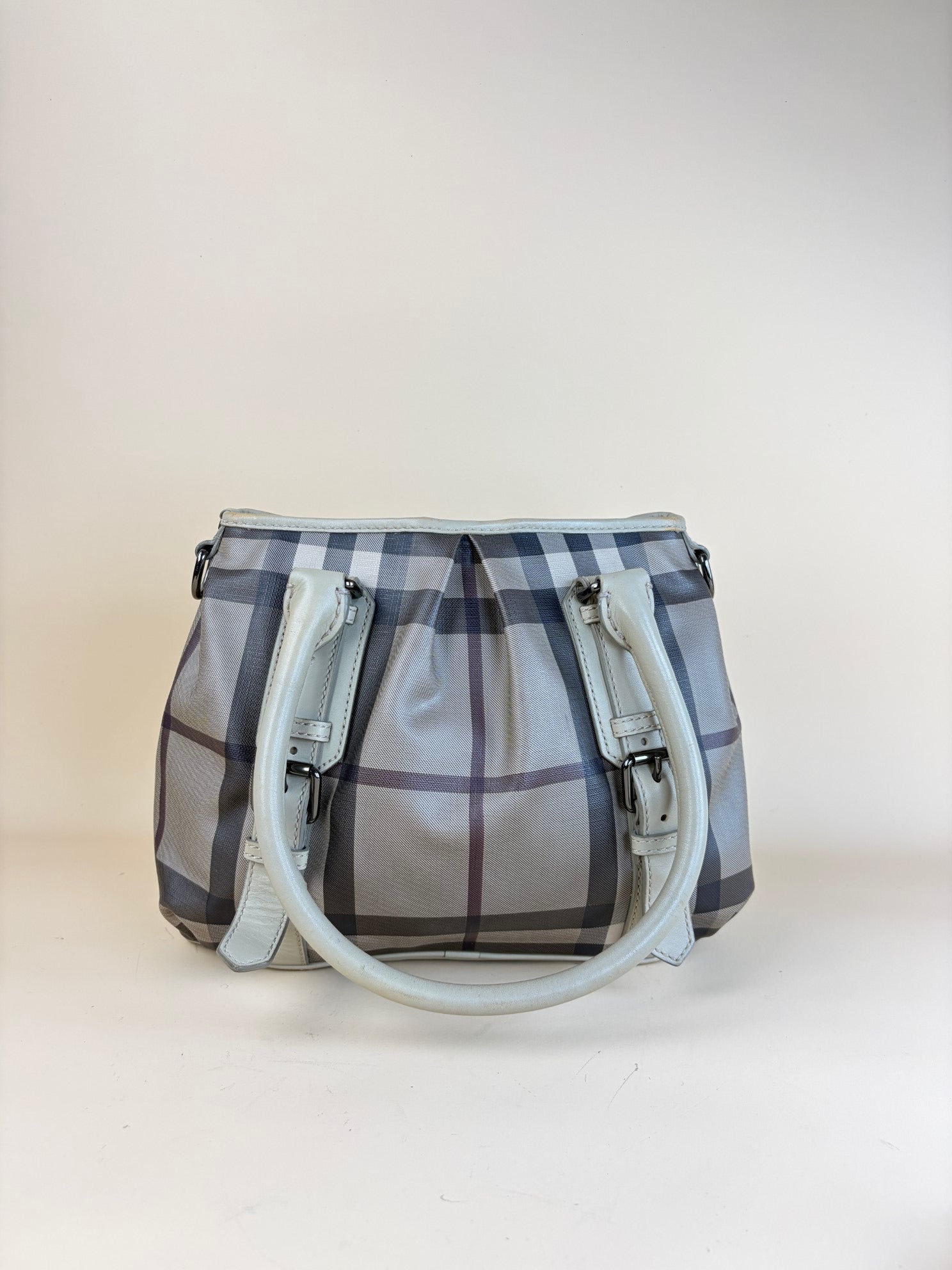 Burberry Smoked Check Coated Canvas Small Northfield Bag-shoulder bag& top handle-Burberry-The Closet Egypt