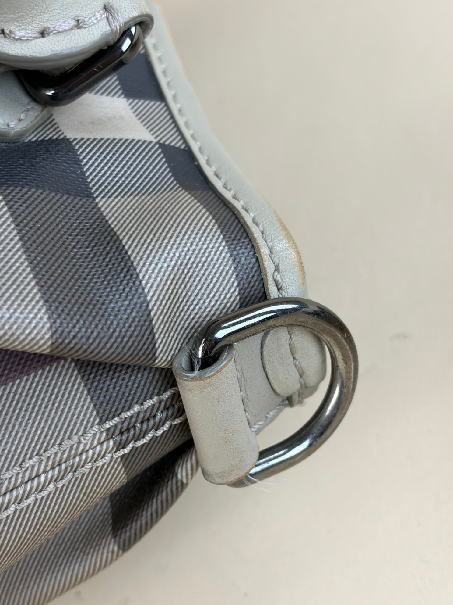 Burberry Smoked Check Coated Canvas Small Northfield Bag-shoulder bag& top handle-Burberry-The Closet Egypt