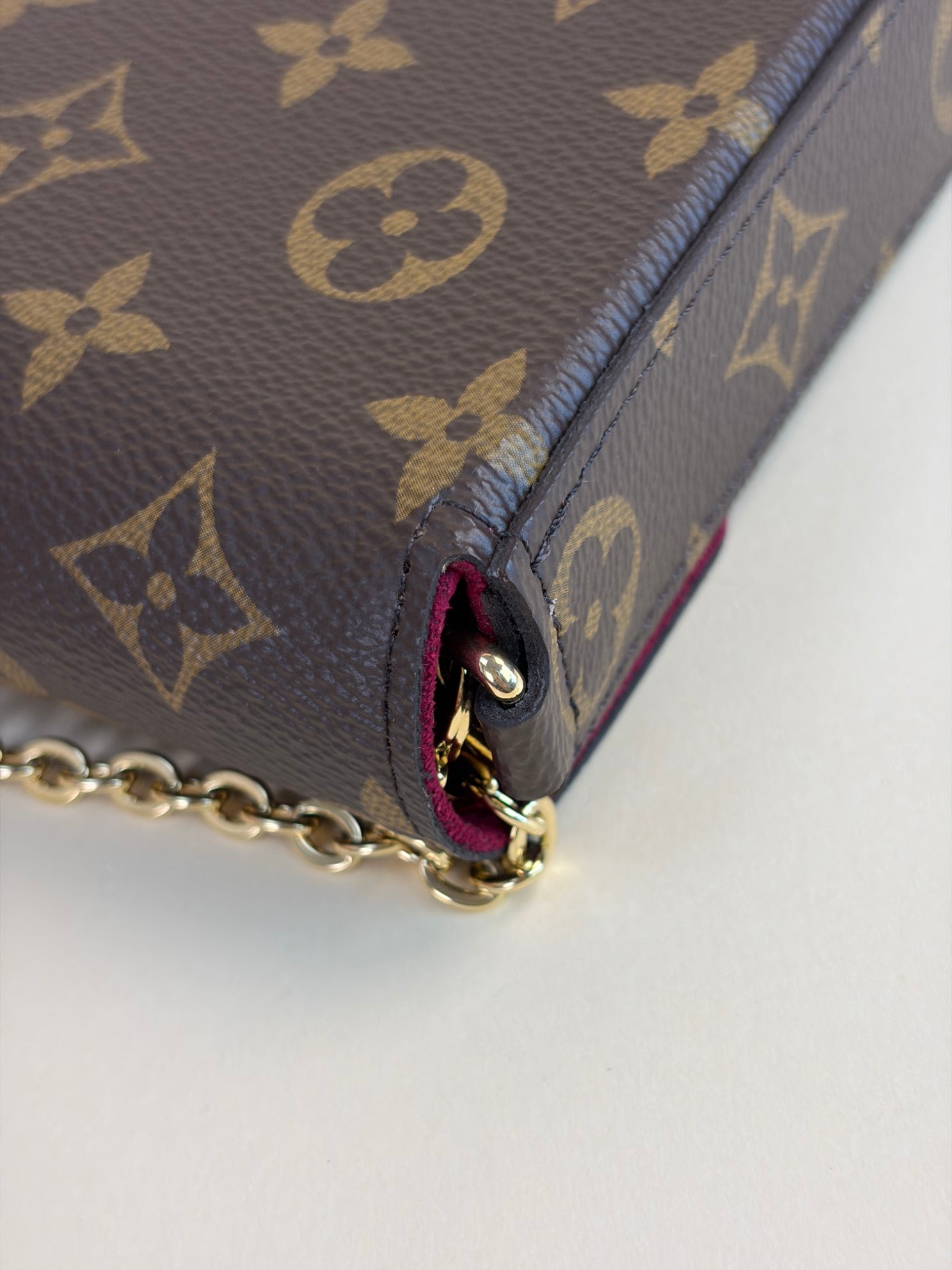 Louis Vuitton Monogram Pochette Felicie Chain Bag