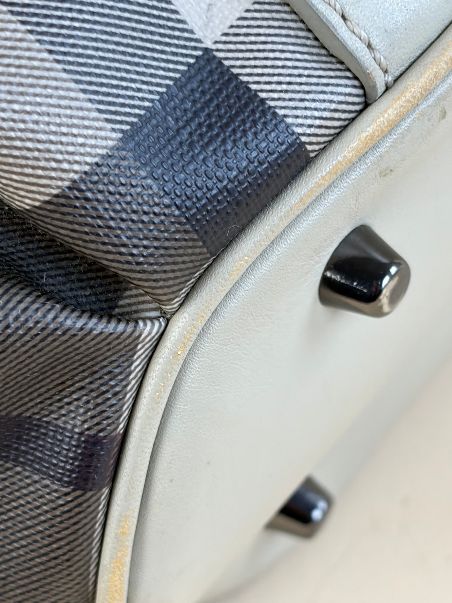 Burberry Smoked Check Coated Canvas Small Northfield Bag-shoulder bag& top handle-Burberry-The Closet Egypt