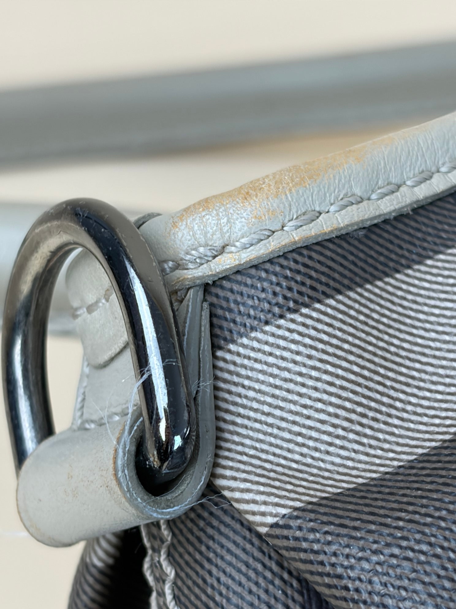 Burberry Smoked Check Coated Canvas Small Northfield Bag-shoulder bag& top handle-Burberry-The Closet Egypt