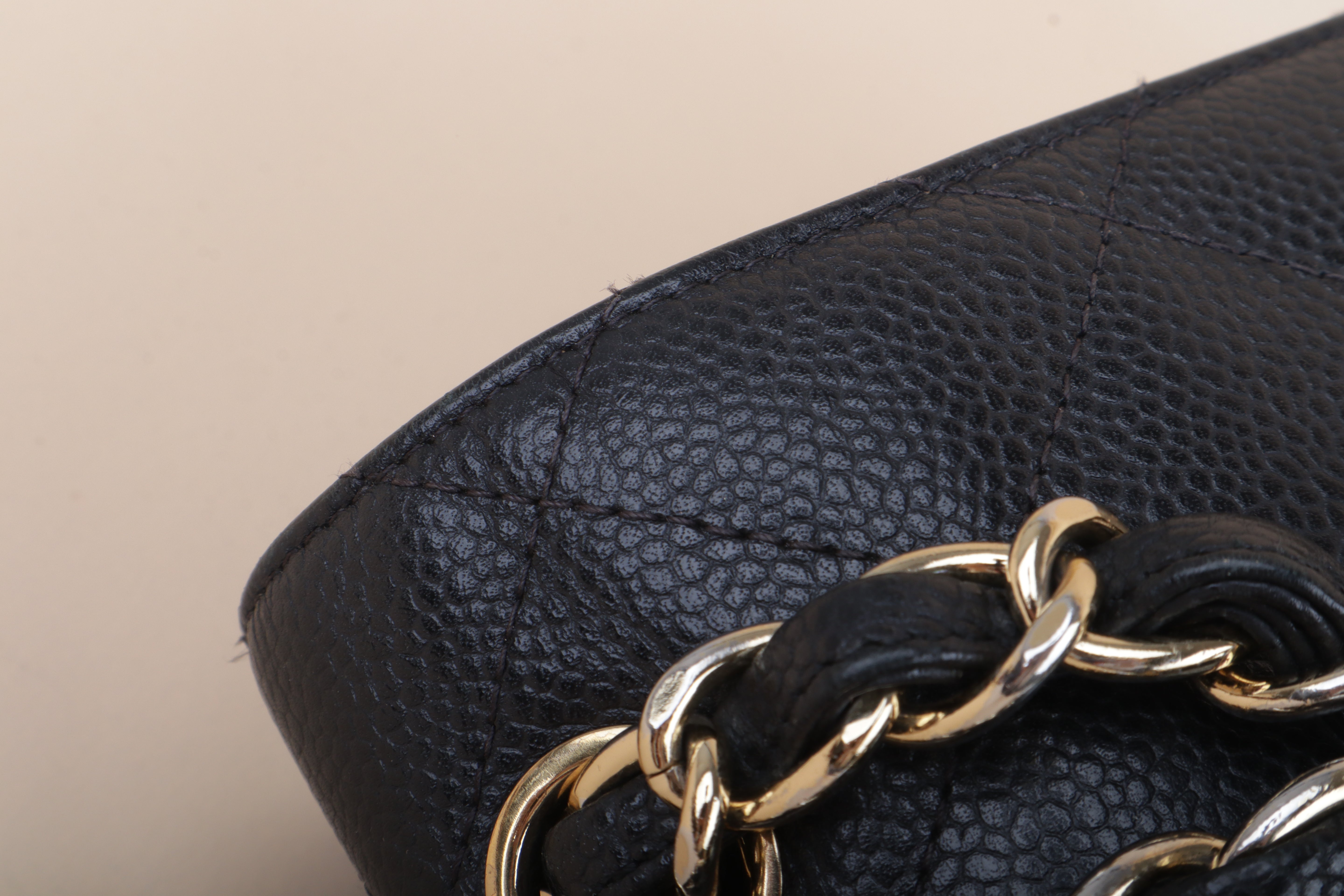 Chanel Black Classic Jumbo Double Flap Bag