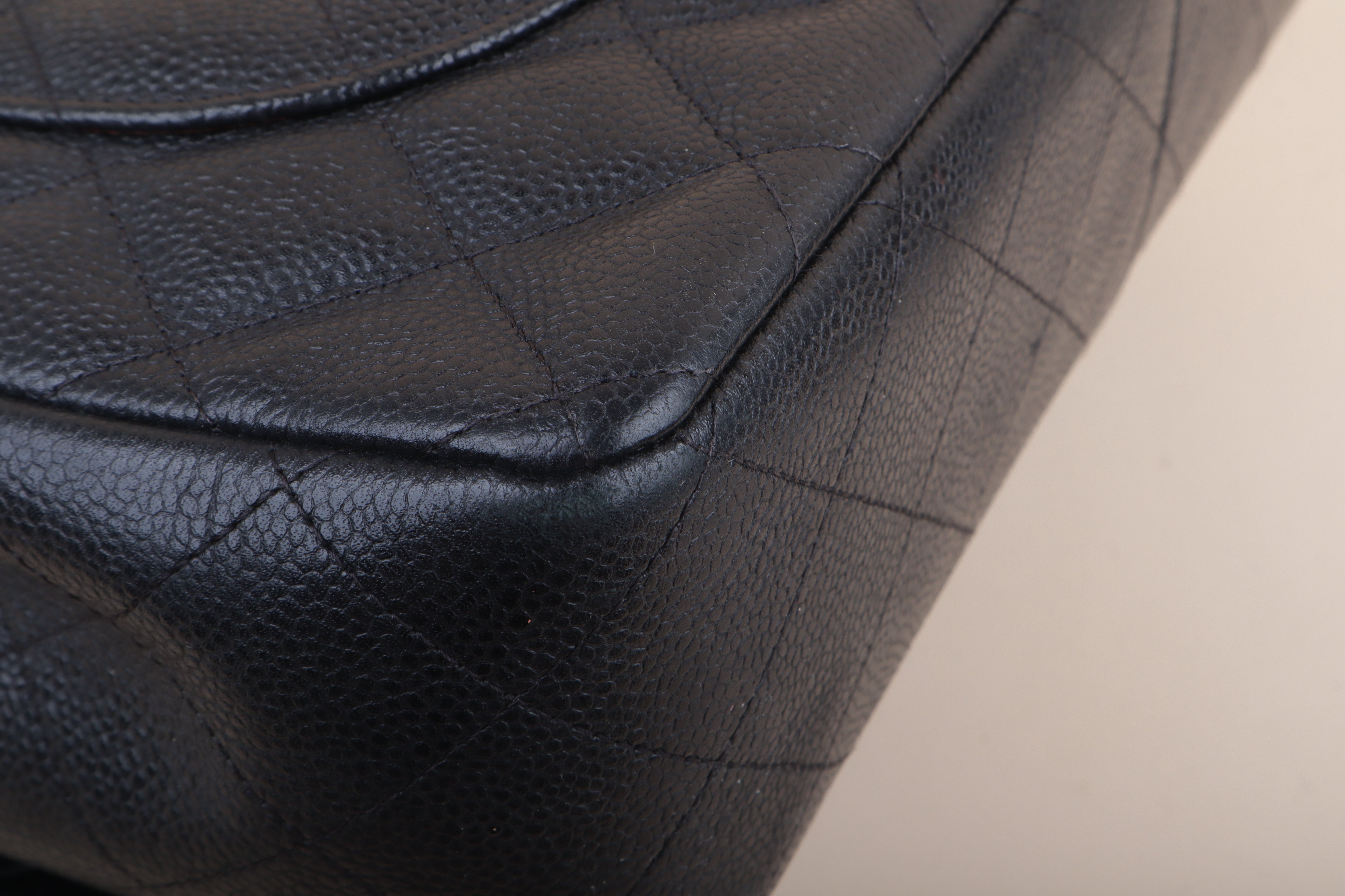 Chanel Black Classic Jumbo Double Flap Bag